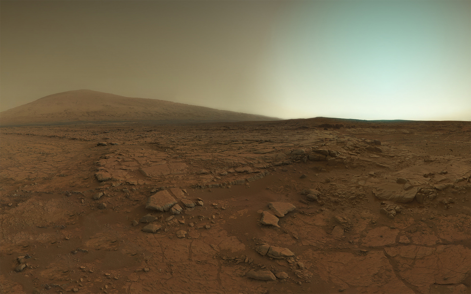 1920x1200 The surface of Mars, as seen by the Curiosity Rover.