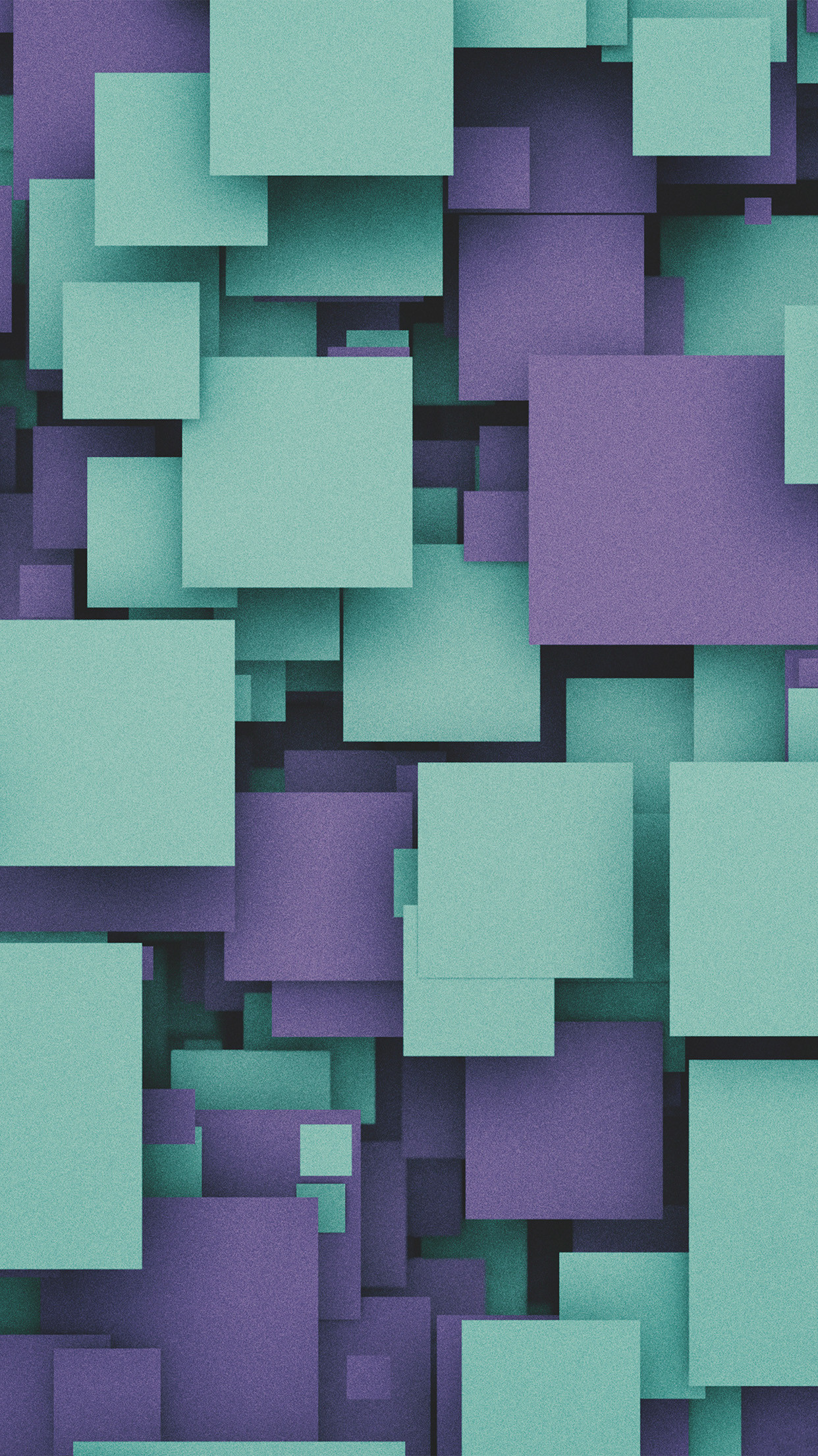 1242x2208 Squares Purple Blue 3D Android Wallpaper ...