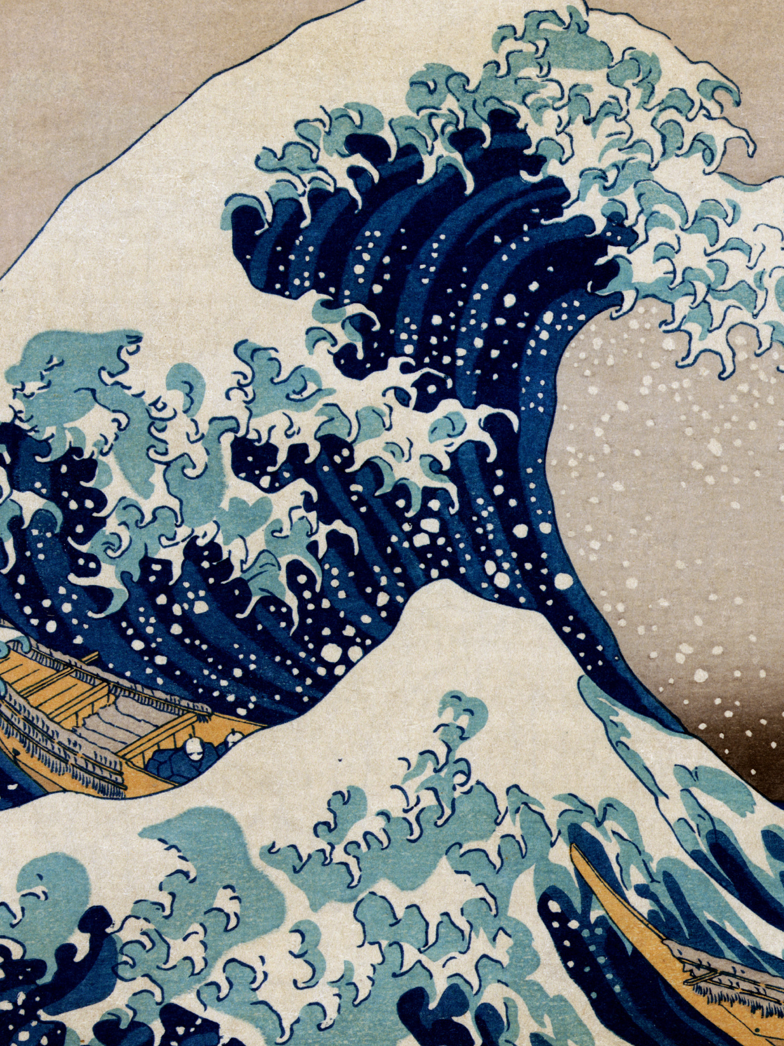 1536x2048 Japanese Art, Hokusai Under the great wave off Kanagawa, 1832