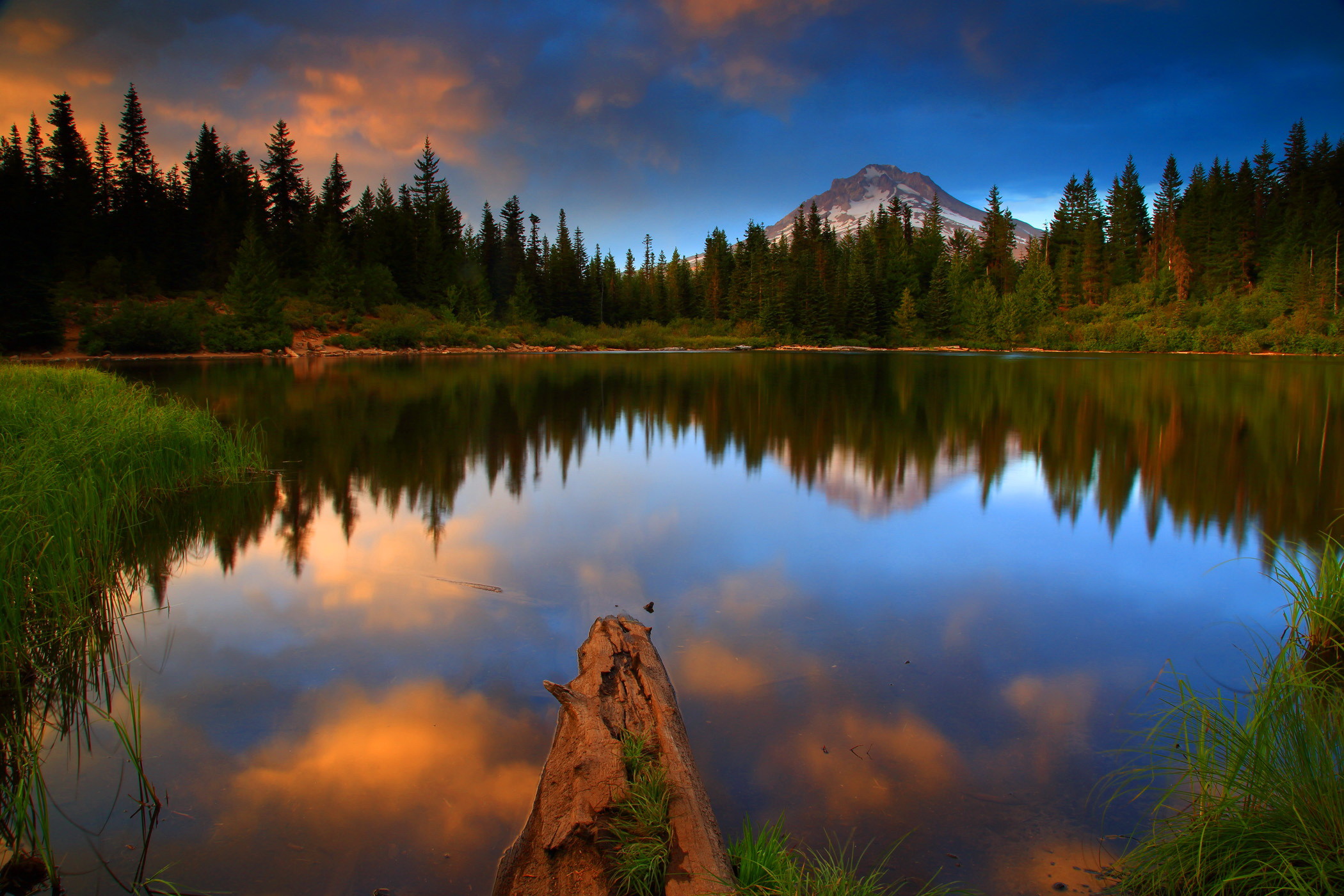 2100x1400 Photos USA Mt Hood National Oregon Nature Lake Forests Landscape  photography Water  Scenery