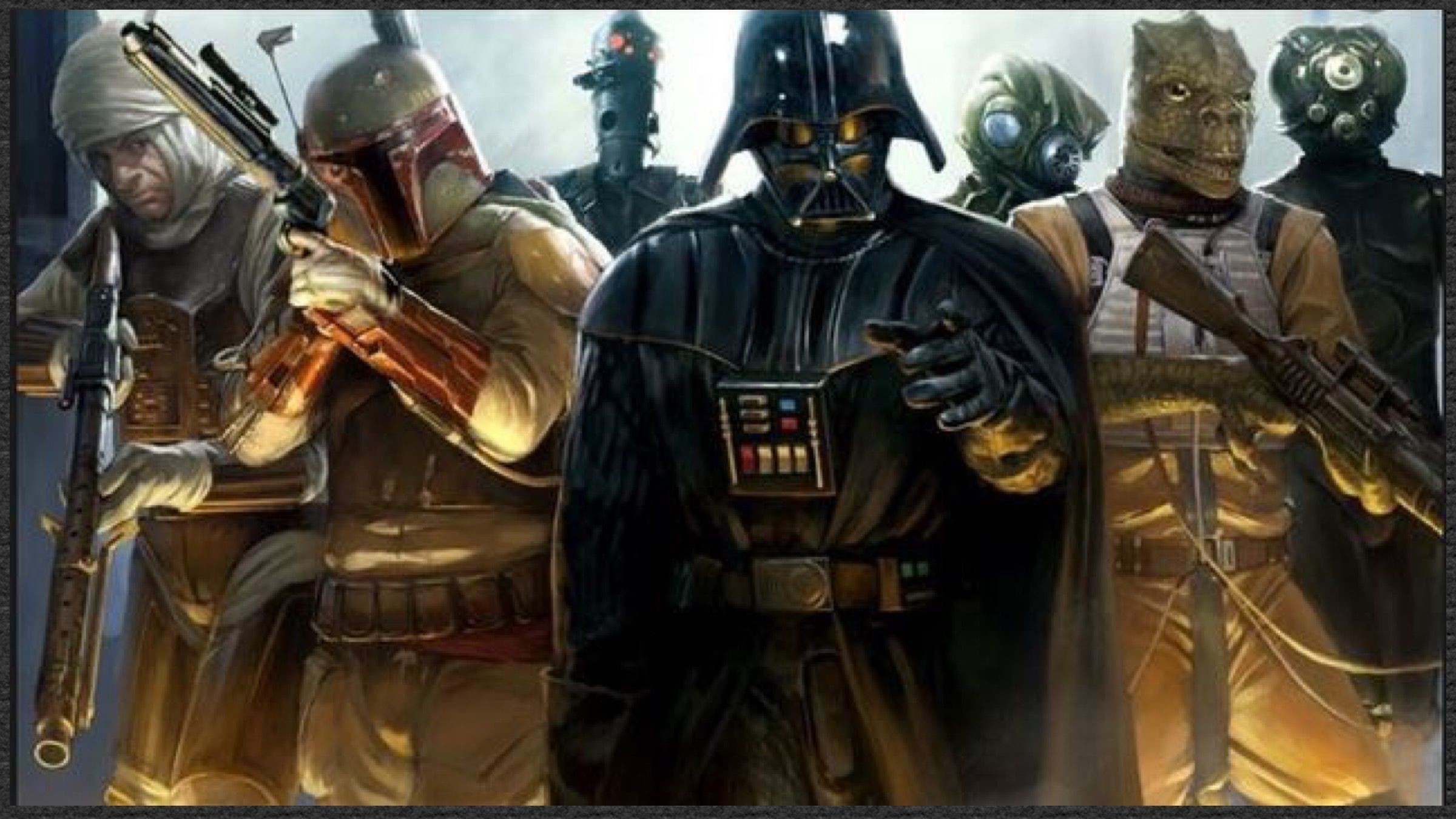 2400x1350 Star Wars Darth Vader and The Bounty Hunters