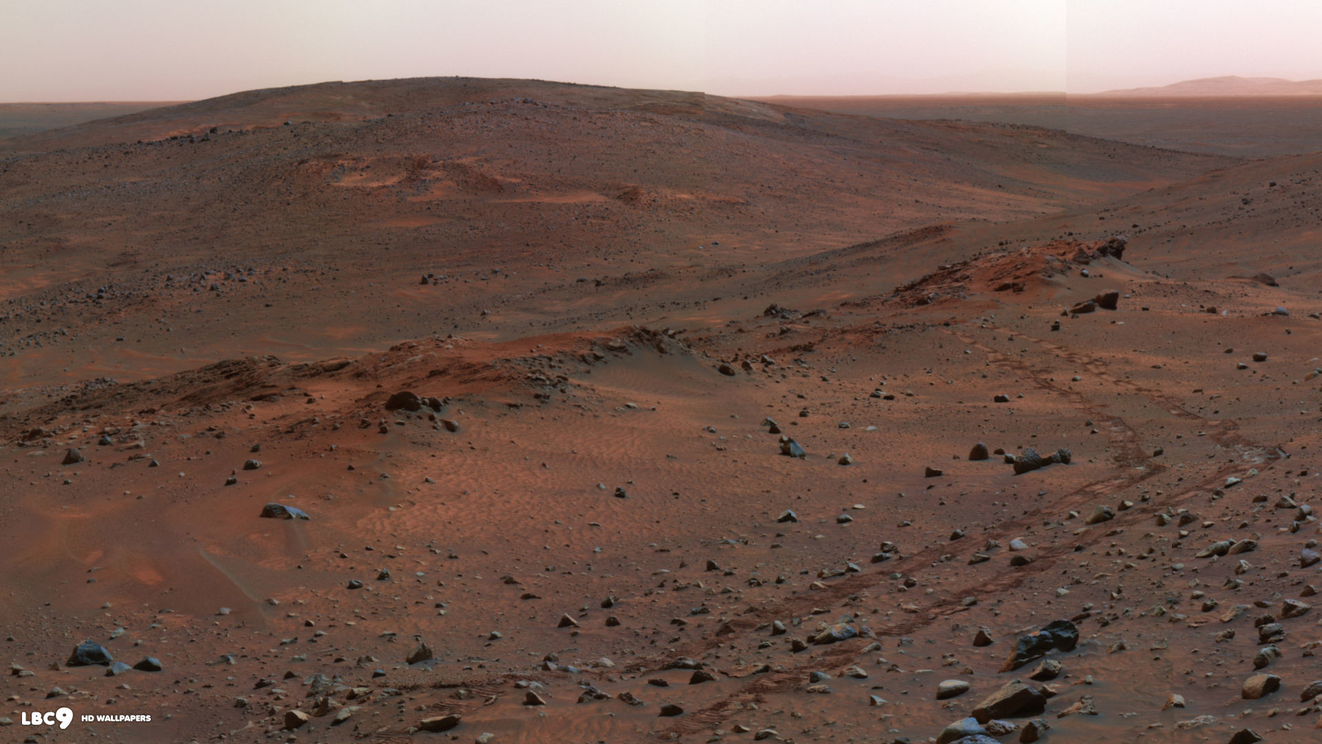 1920x1080 mars rover tracks landscape 