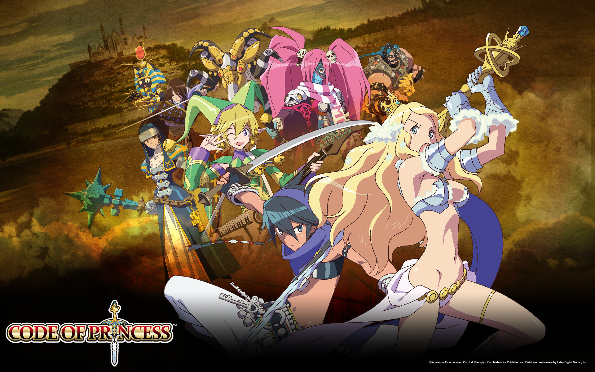 1920x1200 Code of Princess, the 3D beat-em-up/RPG for Nintendo 3DS! Available Now.