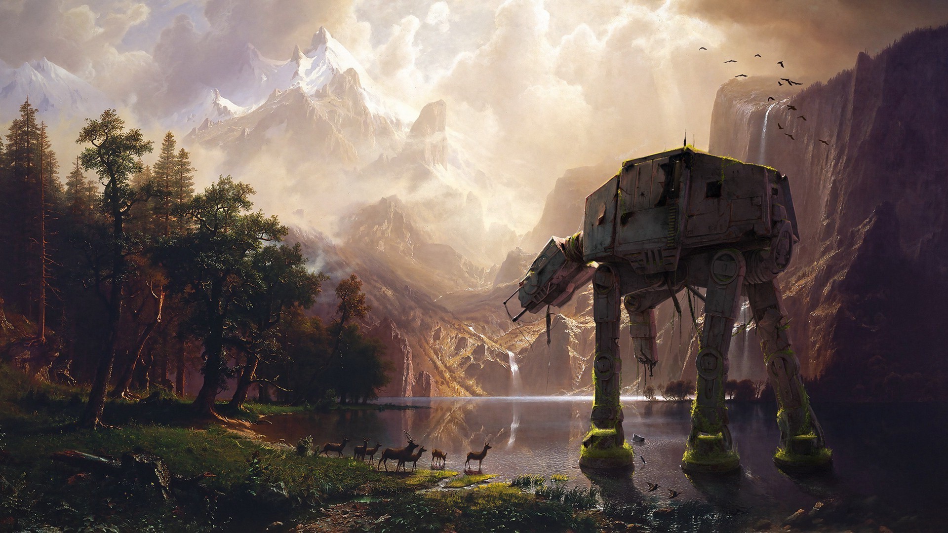 1920x1080 Star Wars, AT AT, Abandoned Wallpapers HD / Desktop and Mobile Backgrounds