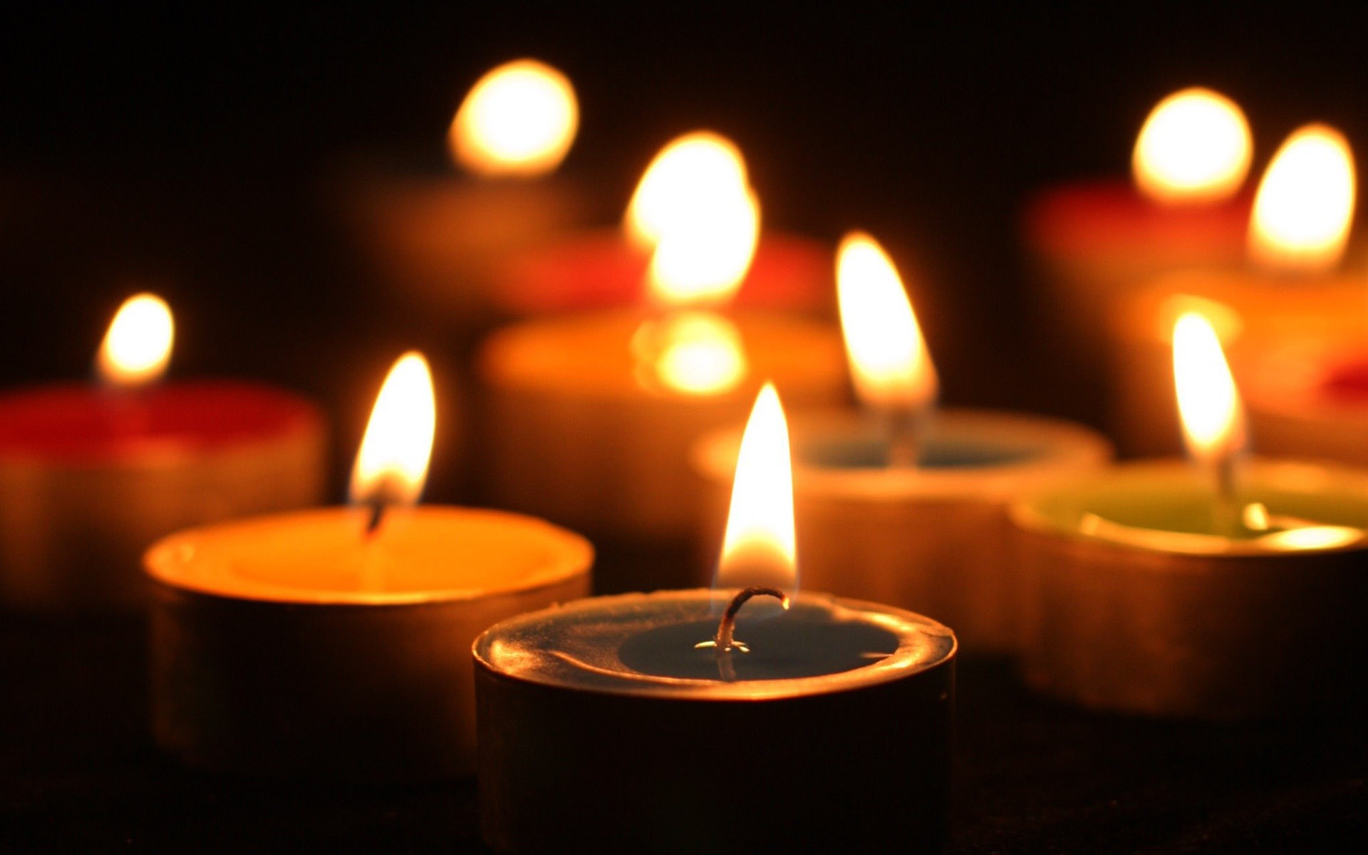 1920x1200 Candle light at night DSLR effect HD wallpapers