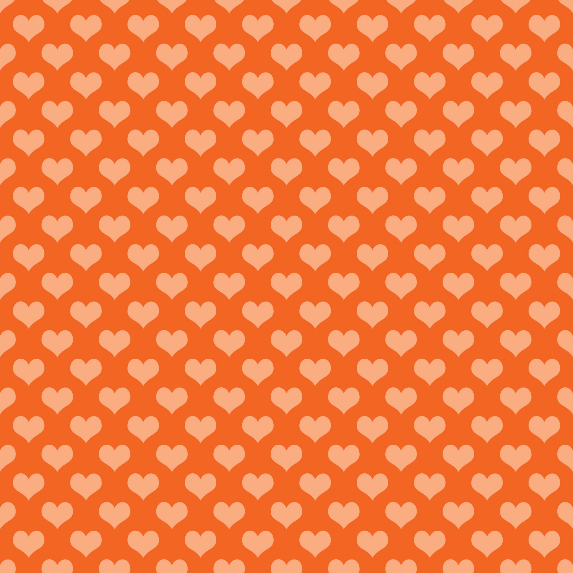 1920x1920 Hearts Background Wallpaper Orange