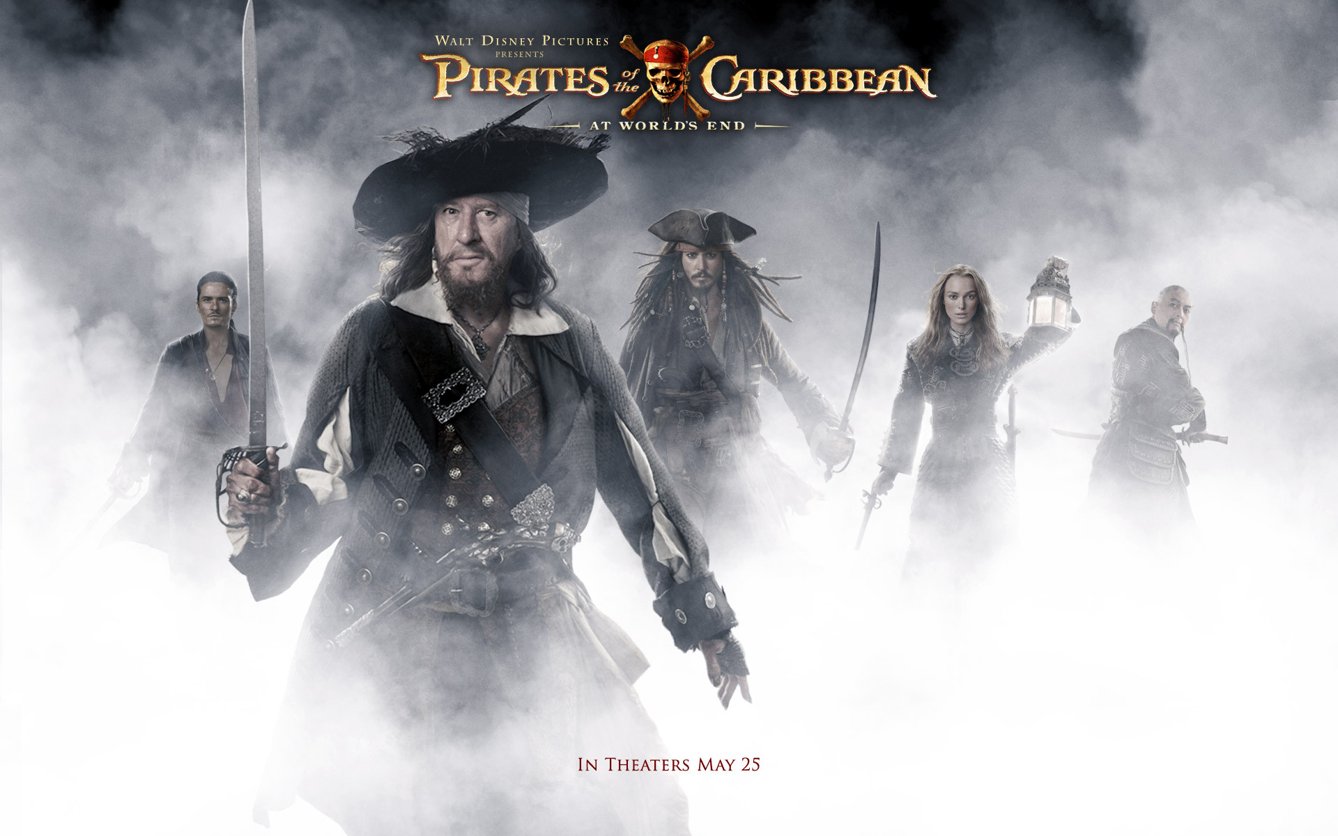 1920x1200 Movie - Pirates Of The Caribbean: At World's End Geoffrey Rush Hector  Barbossa Johnny Depp