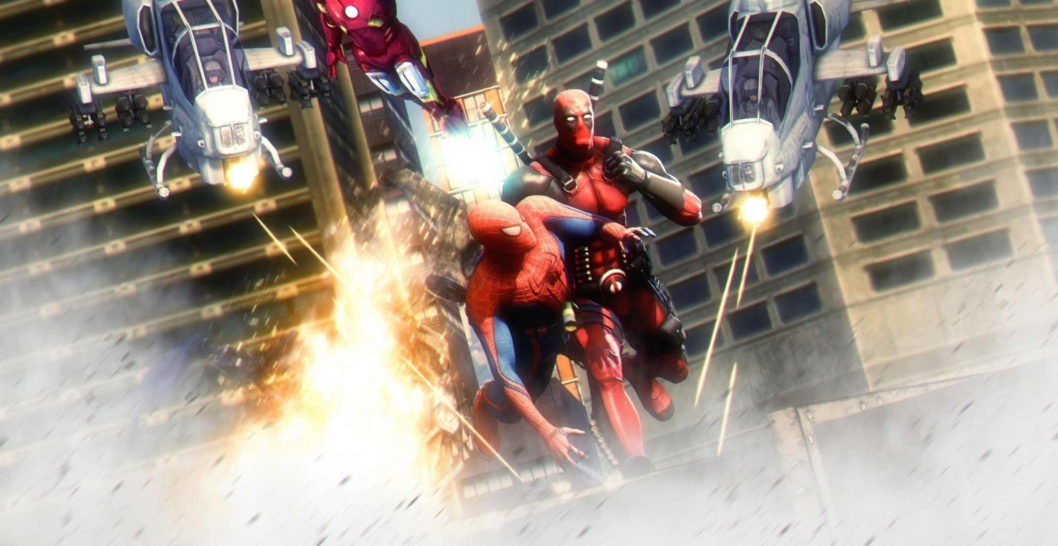 2092x1080 Heroes comics Deadpool hero Battles Spiderman Fantasy wallpaper |   | 356228 | WallpaperUP