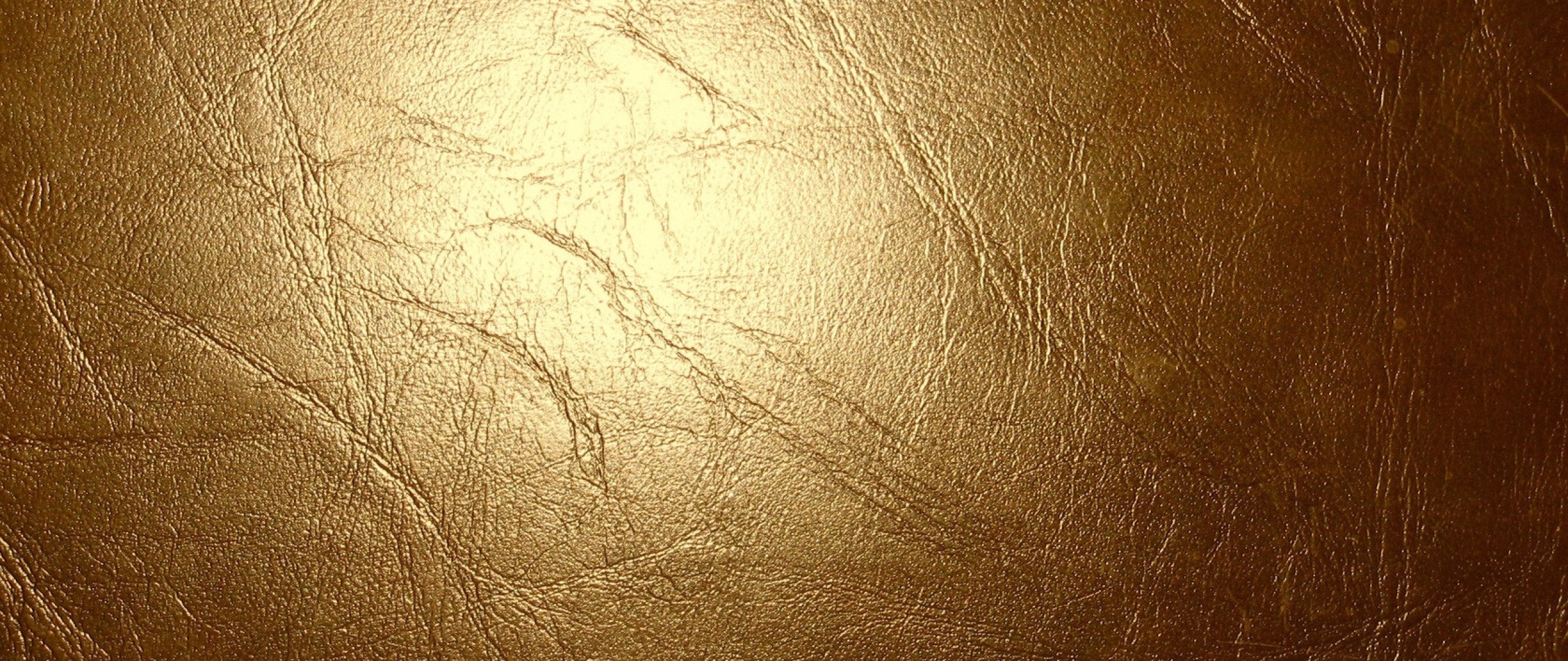 2560x1080  Wallpaper leather, gold, glitter, cracks, texture