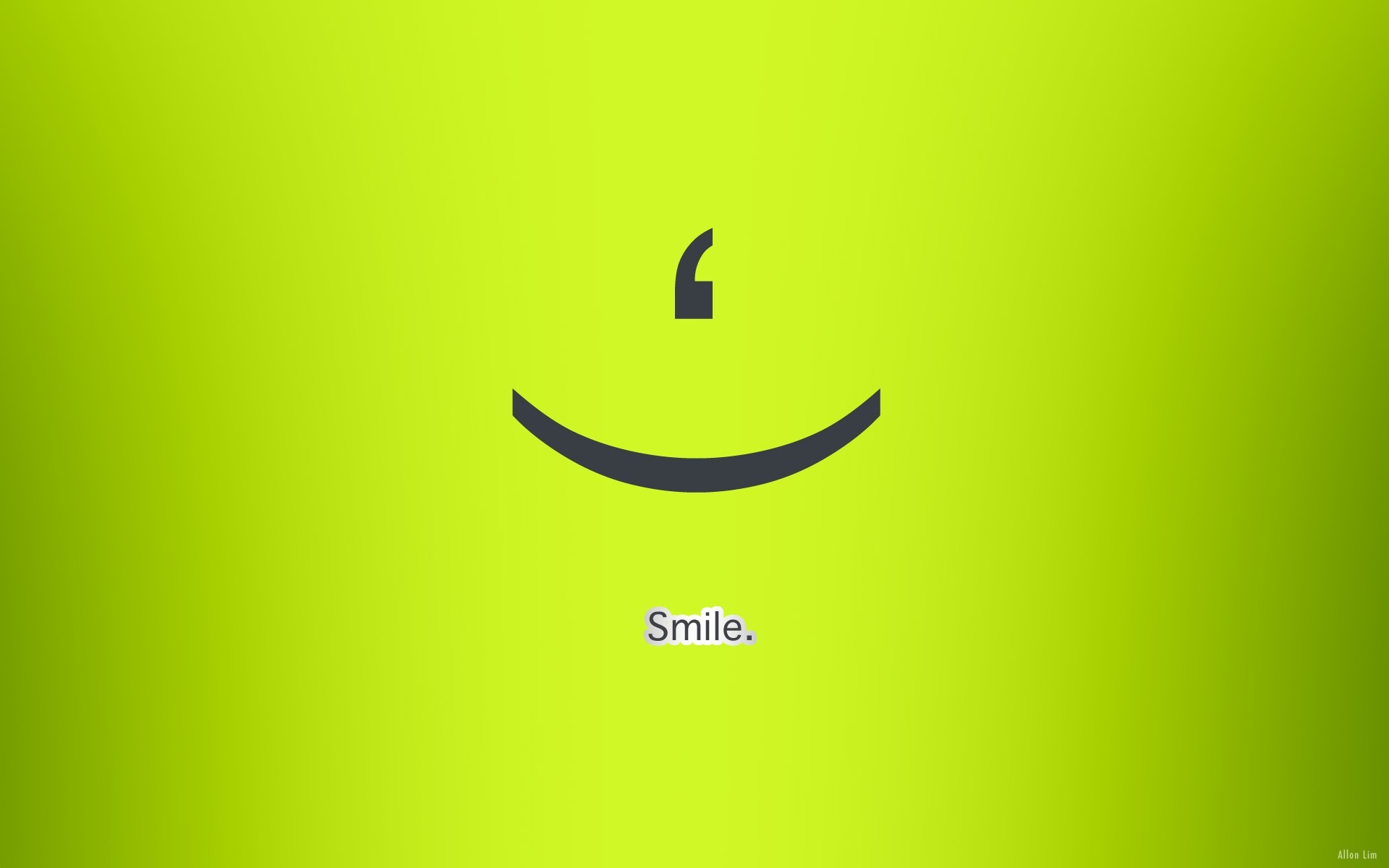 1920x1200 green text smiling simple background green background wallpaper ...