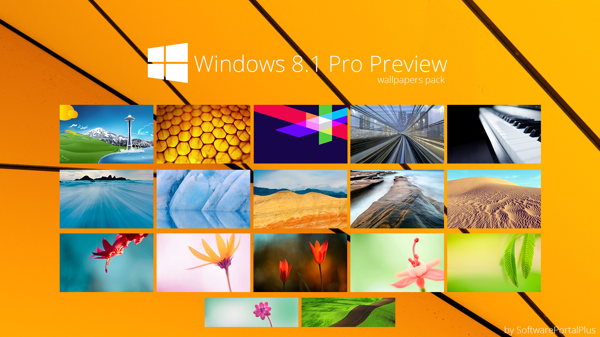 1920x1080 ... SoftwarePortalPlus Windows 8.1 Pro Proview : Wallpapers Pack by  SoftwarePortalPlus