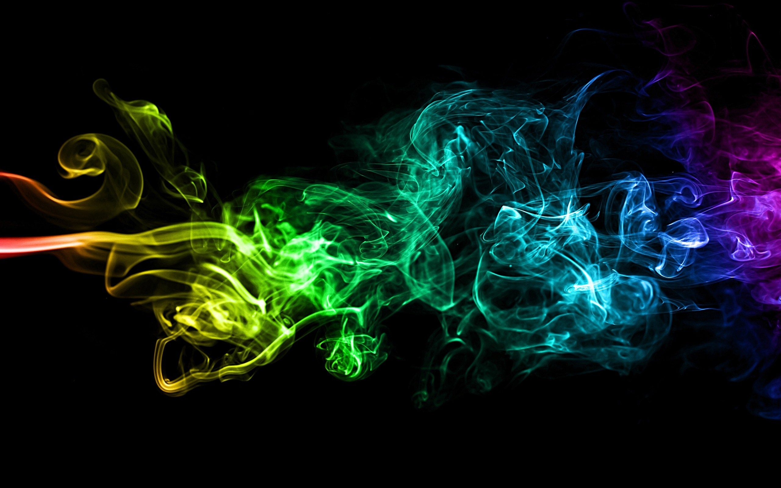 2560x1600 nice Abstract Colorful Smoke Art Background Image