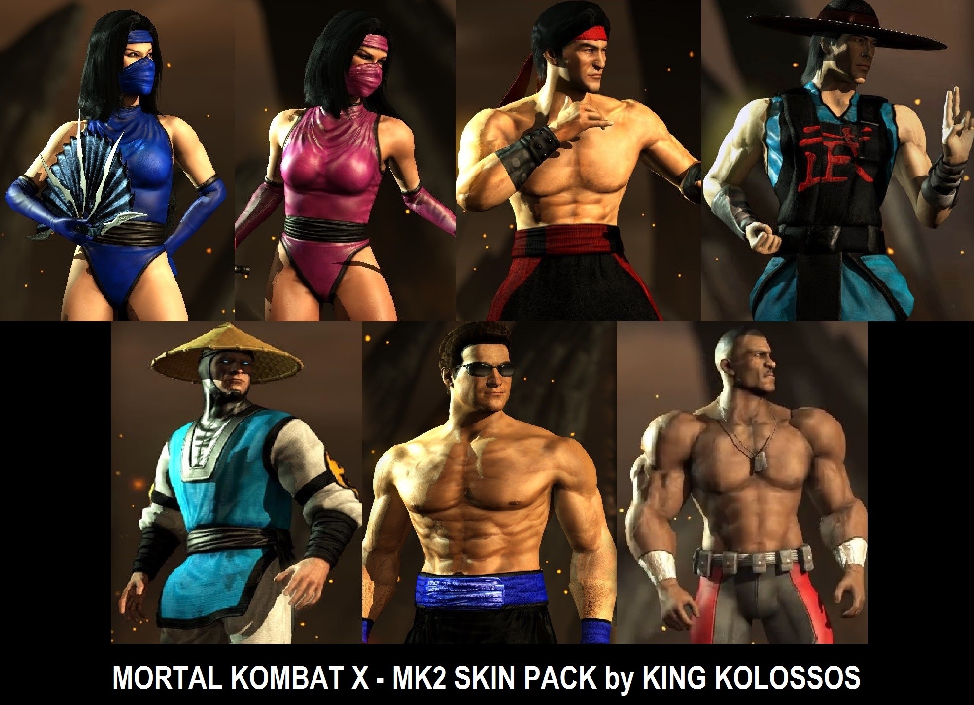 1976x1430 MKX - [ MK2 Skin Pack ] by King Kolossos mod for Mortal Kombat X - Mod DB