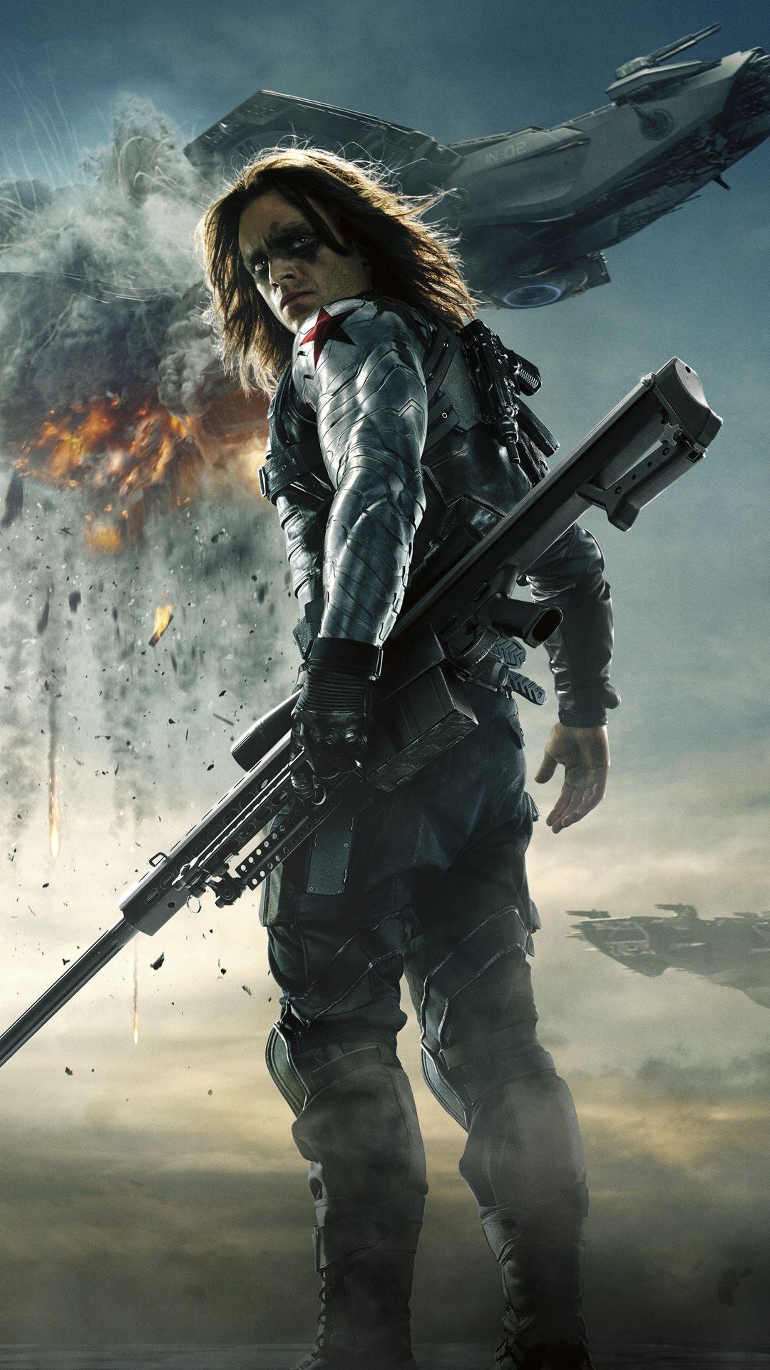 1080x1920 Bucky Barnes Winter Soldier - Best htc one wallpapers