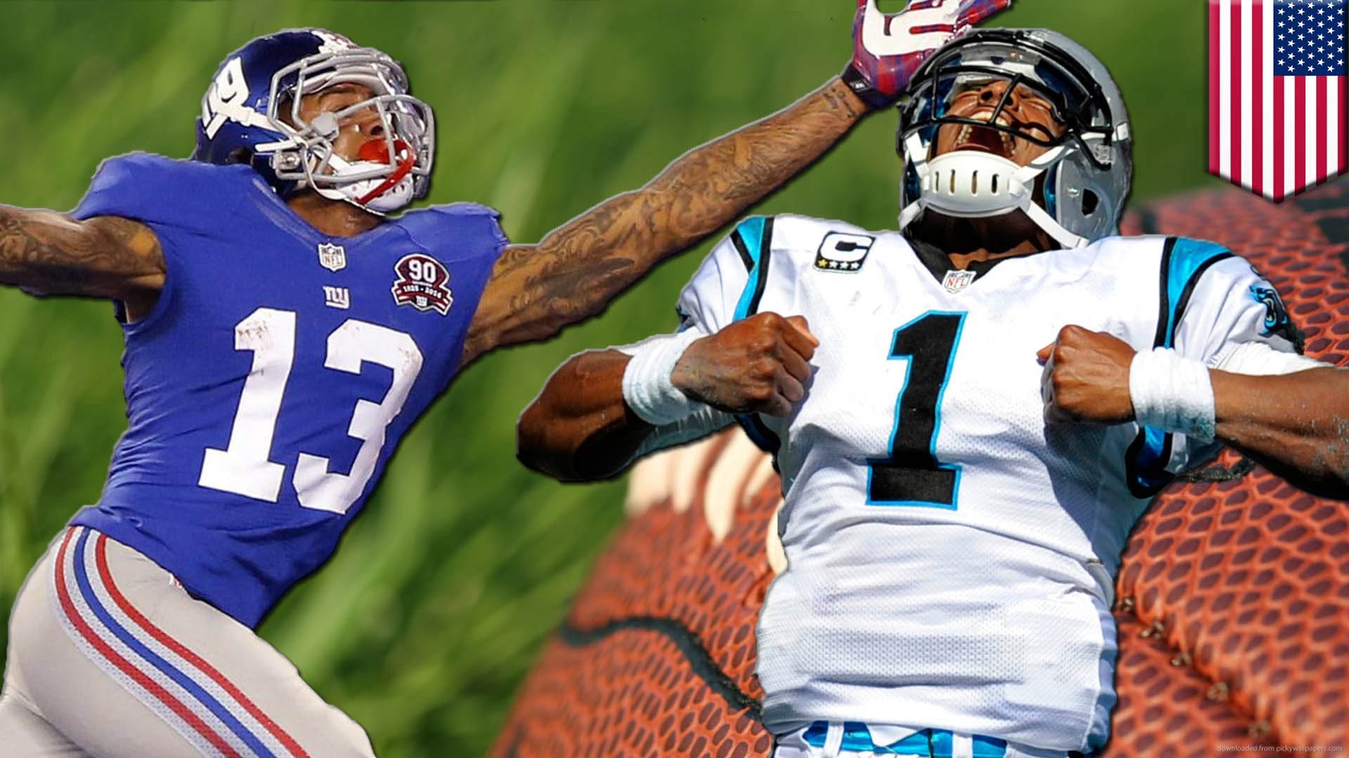 1920x1080 Panthers vs Giants: Cam Newton takes Carolina to face Odell Beckham Jr. and  New York