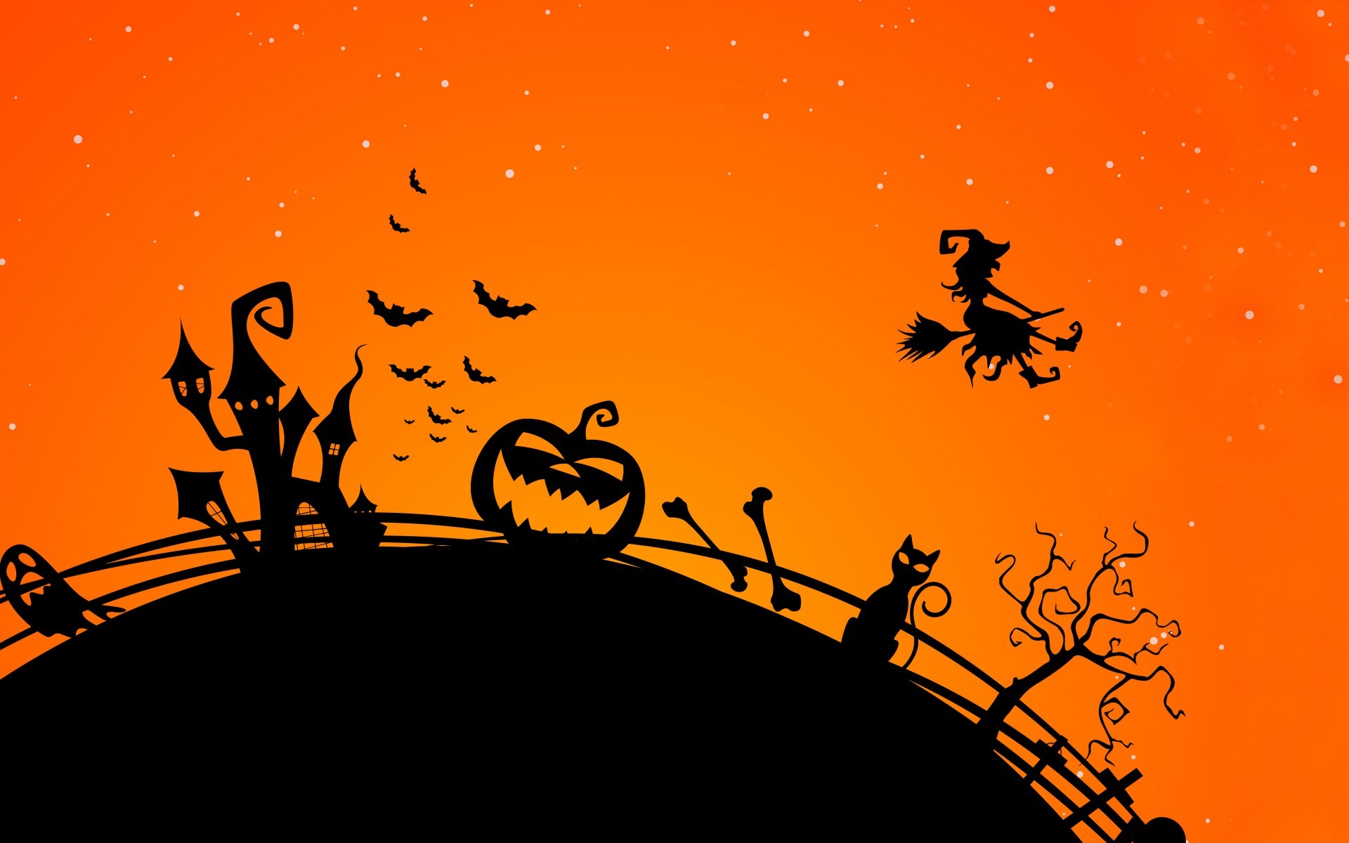 1920x1200 Celebrations / Halloween / Halloween Pumpkin Wallpaper