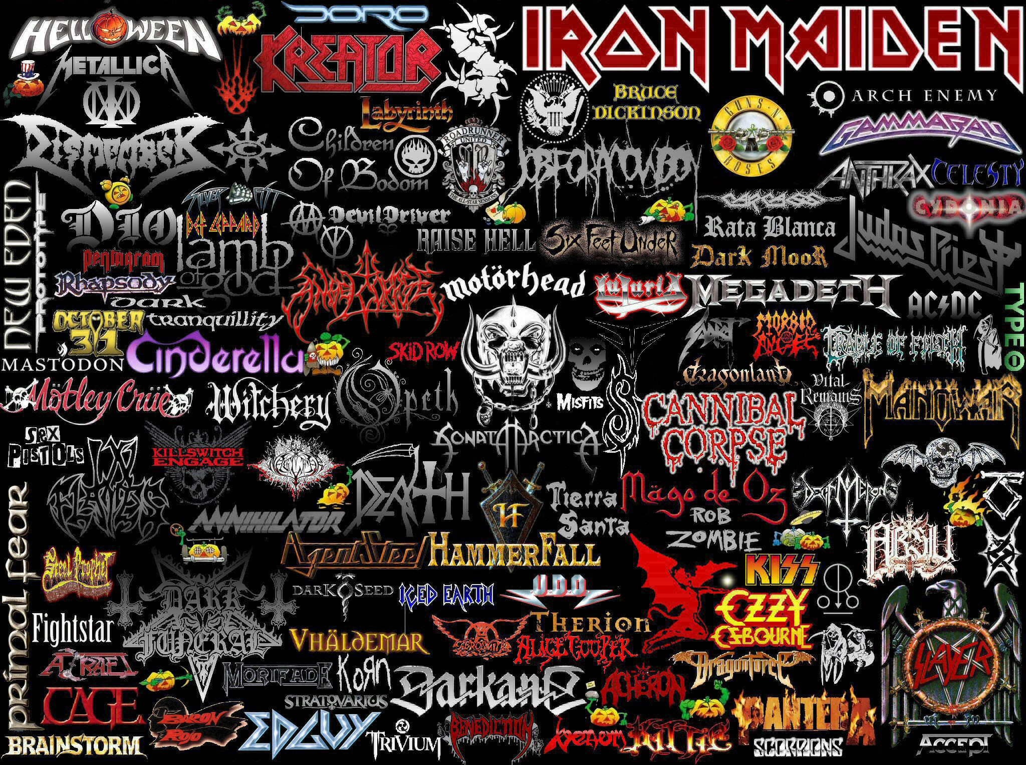 2048x1526 metal band logo collage wallpaper -#main