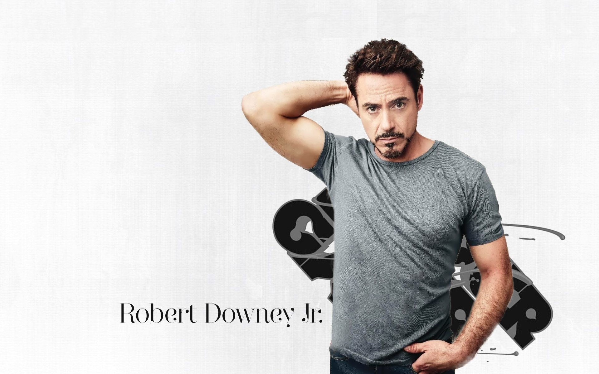 1920x1200 One of the best actors is - Robert Downey Jr - and for him was created this  fan art wallpaper Â· So, if you like Robert Downey Jr, download the wallpaper  ...