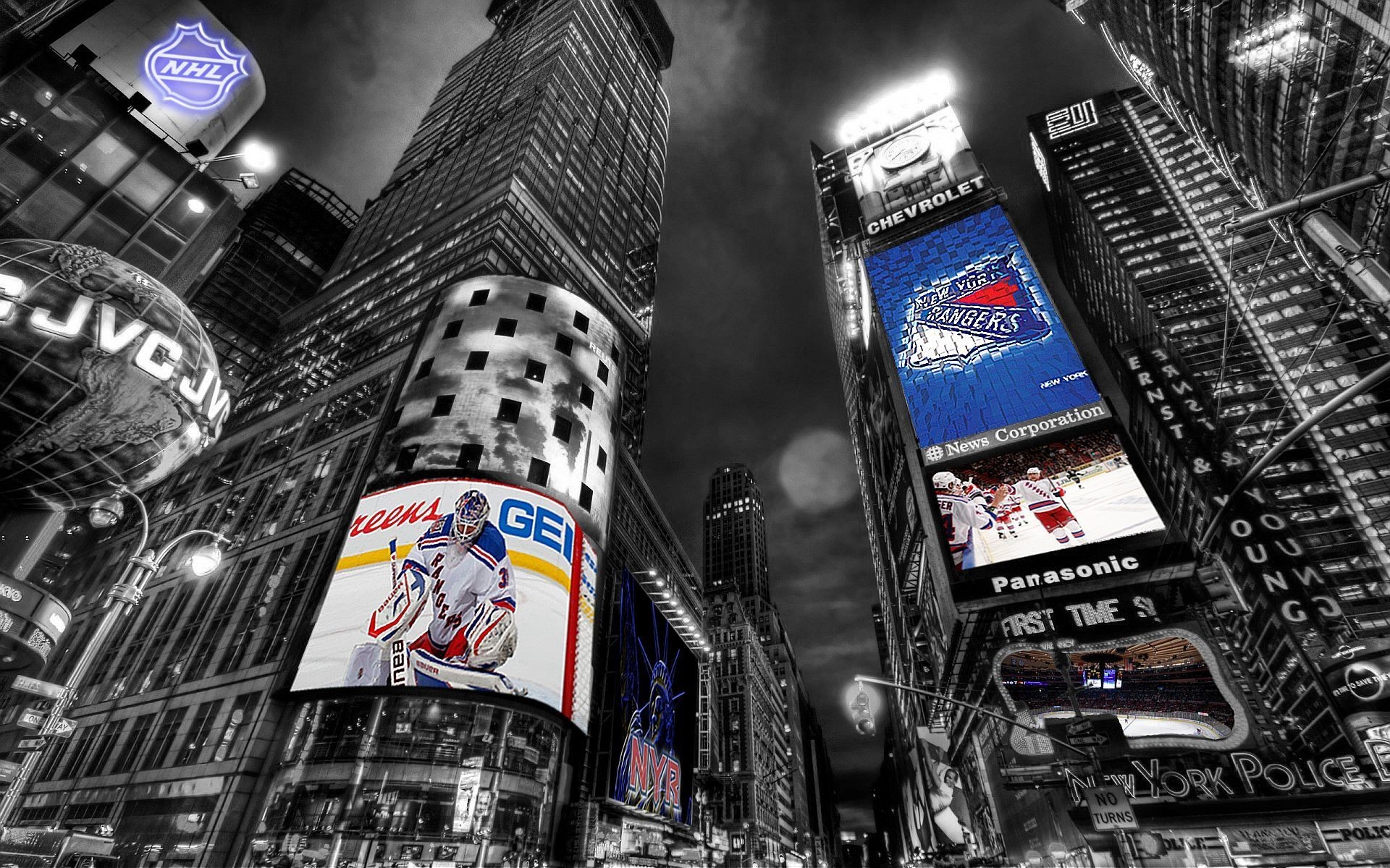 1920x1200 NHL New York Rangers Times Square Wallpaper by Realyze on DeviantArt