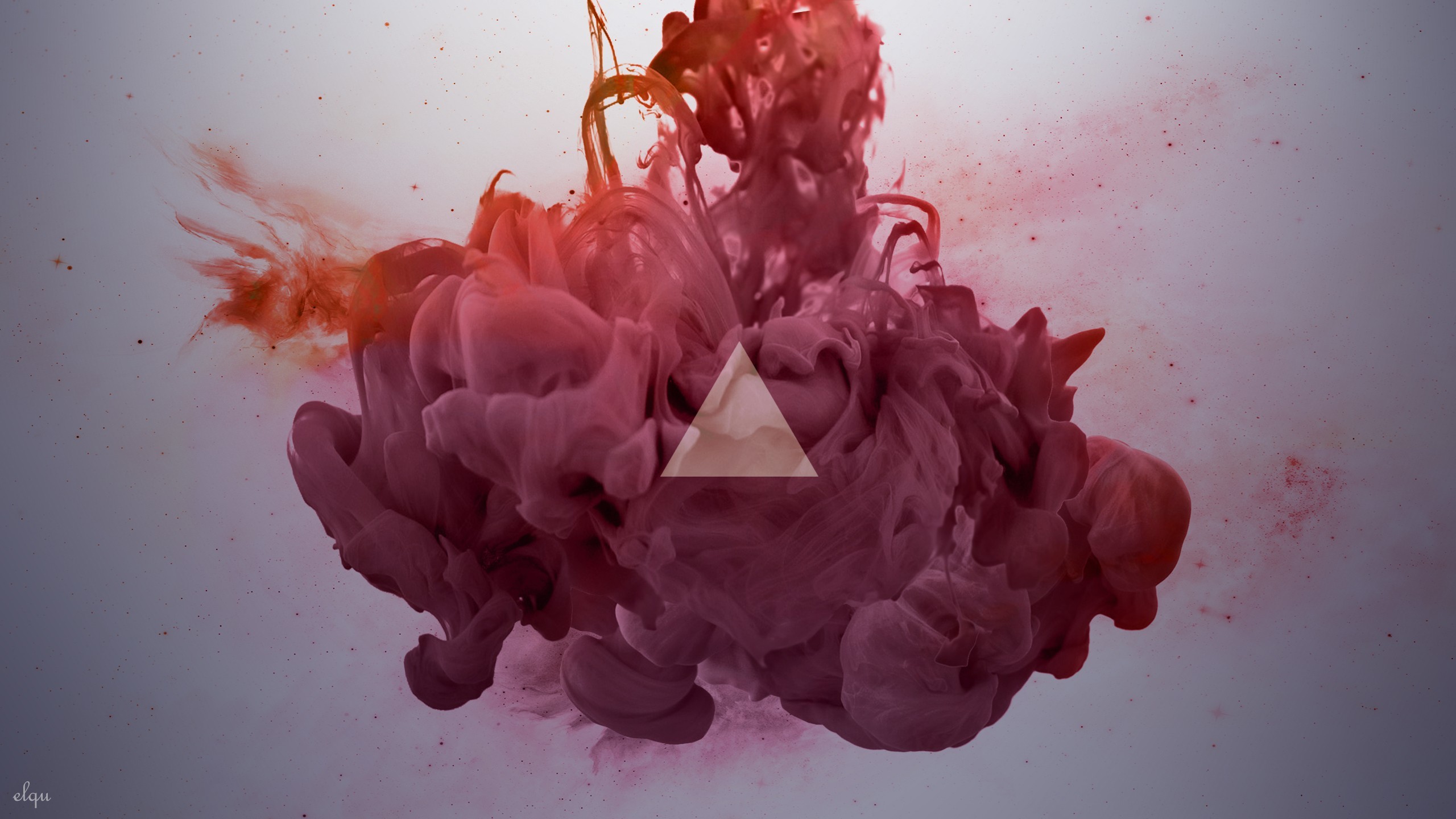2560x1440 Abstract smoke geometry ink triangles wallpaper |  | 217960 |  WallpaperUP