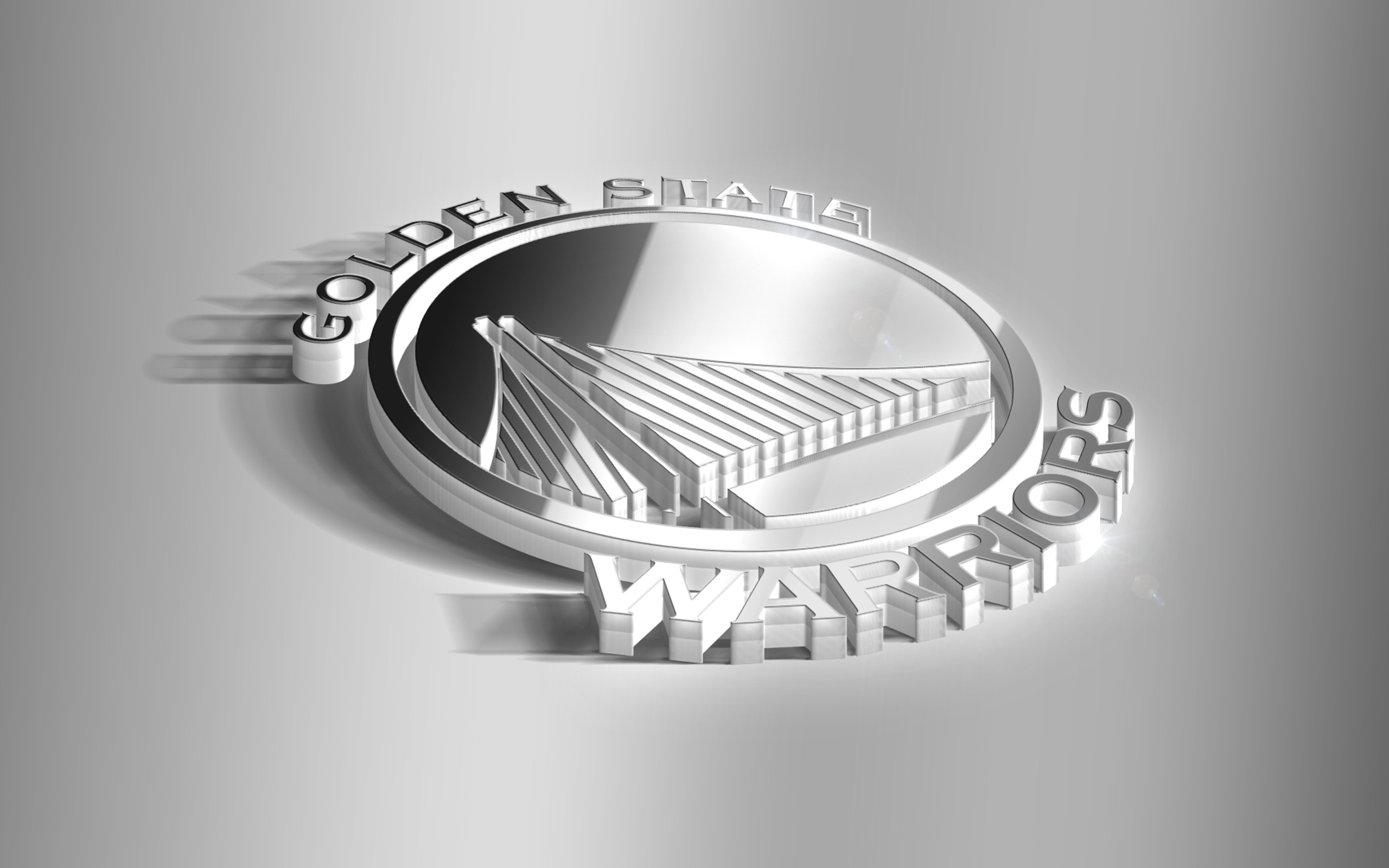2560x1600 HD Wallpaper 3D, Basketball, Golden State Warriors, Logo, NBA