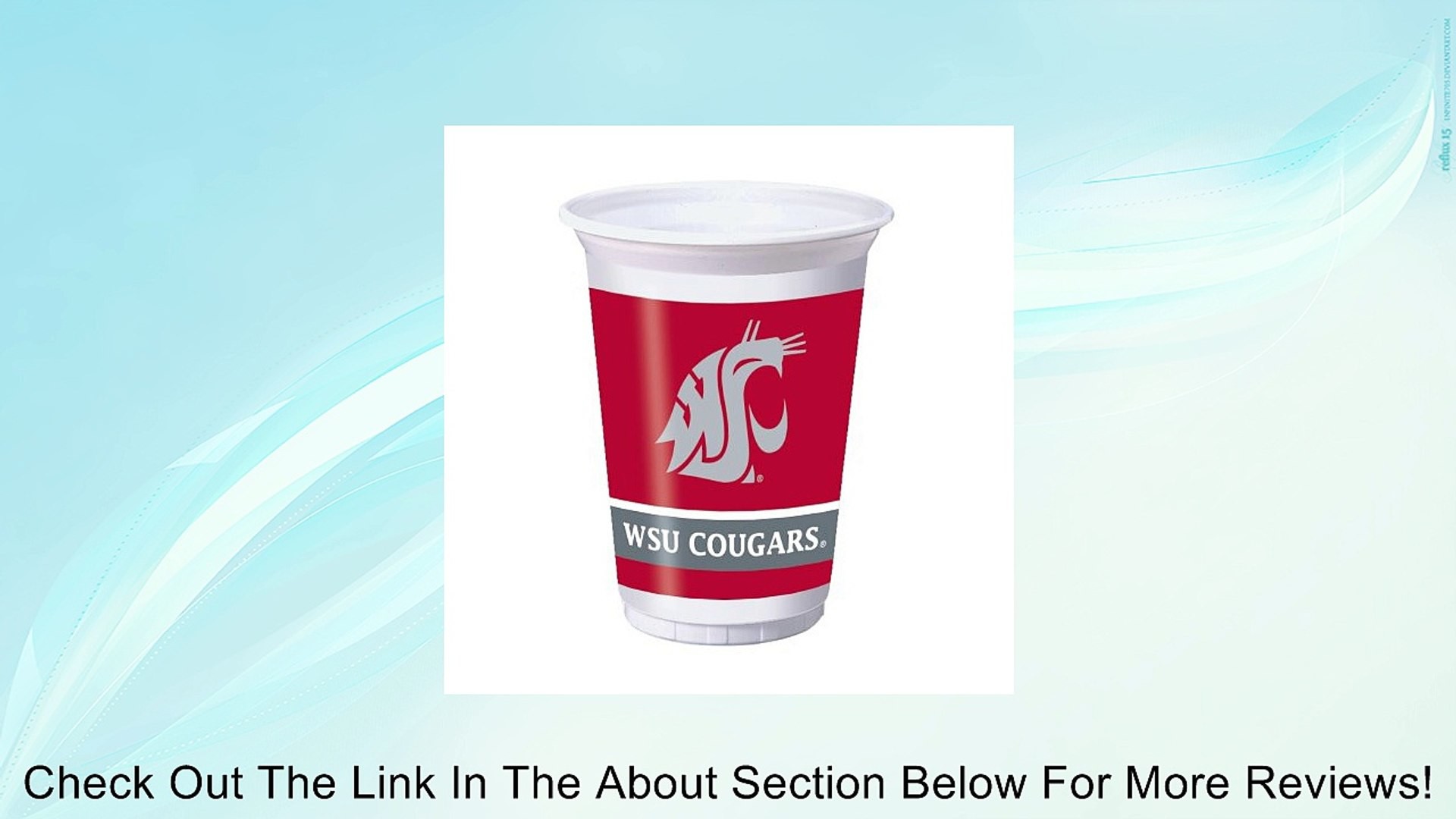 1920x1080 Creative Converting 8 Count Washington State Cougars Printed Plastic Cups,  20-Ounce Review - video dailymotion