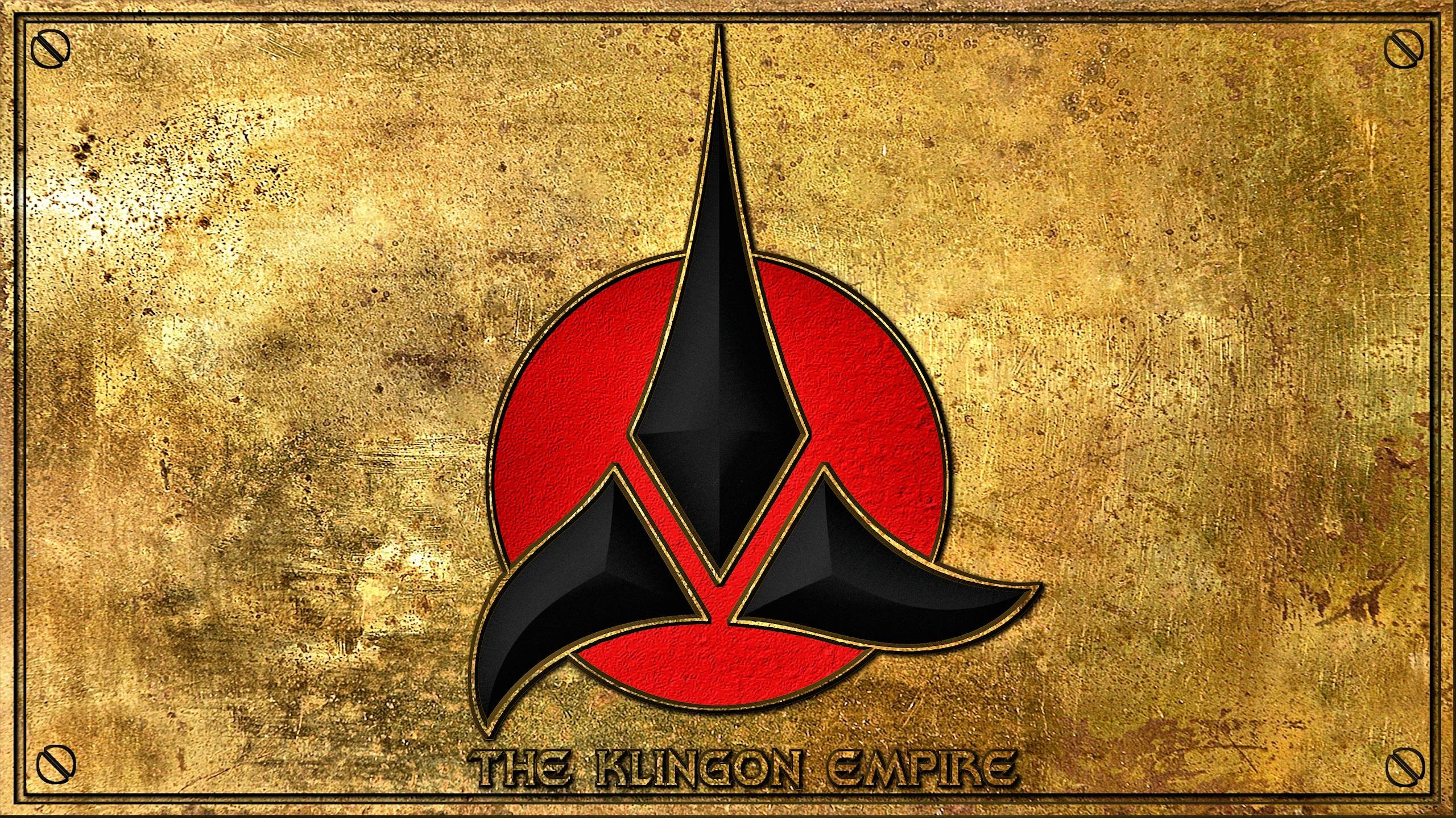 2560x1440 ... Klingon Empire Plaque by Dave-Daring