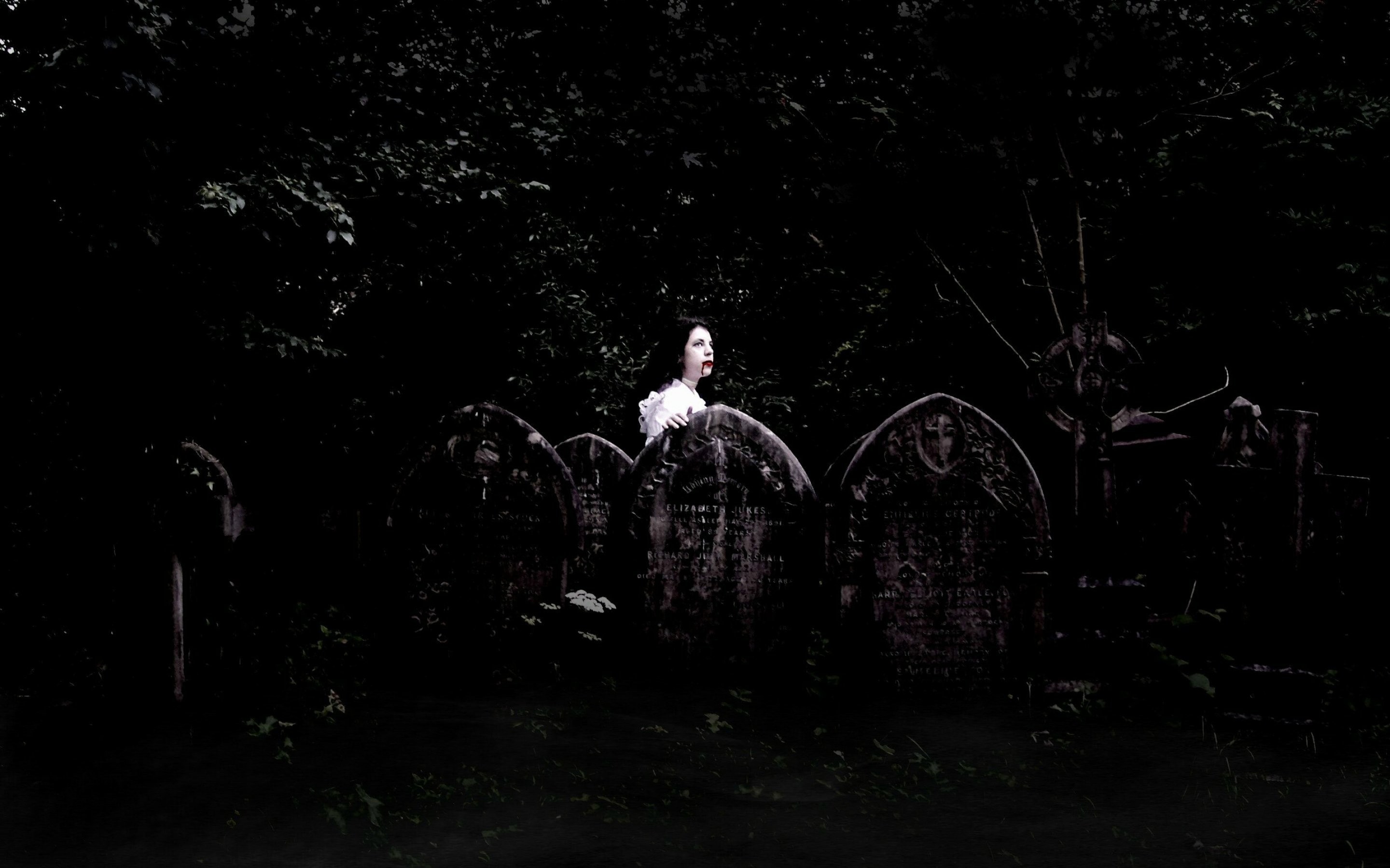 2880x1800  Fantasy Artwork Art Dark Vampire Gothic Girl Girls Horror Evil  Wallpaper At Dark Wallpapers