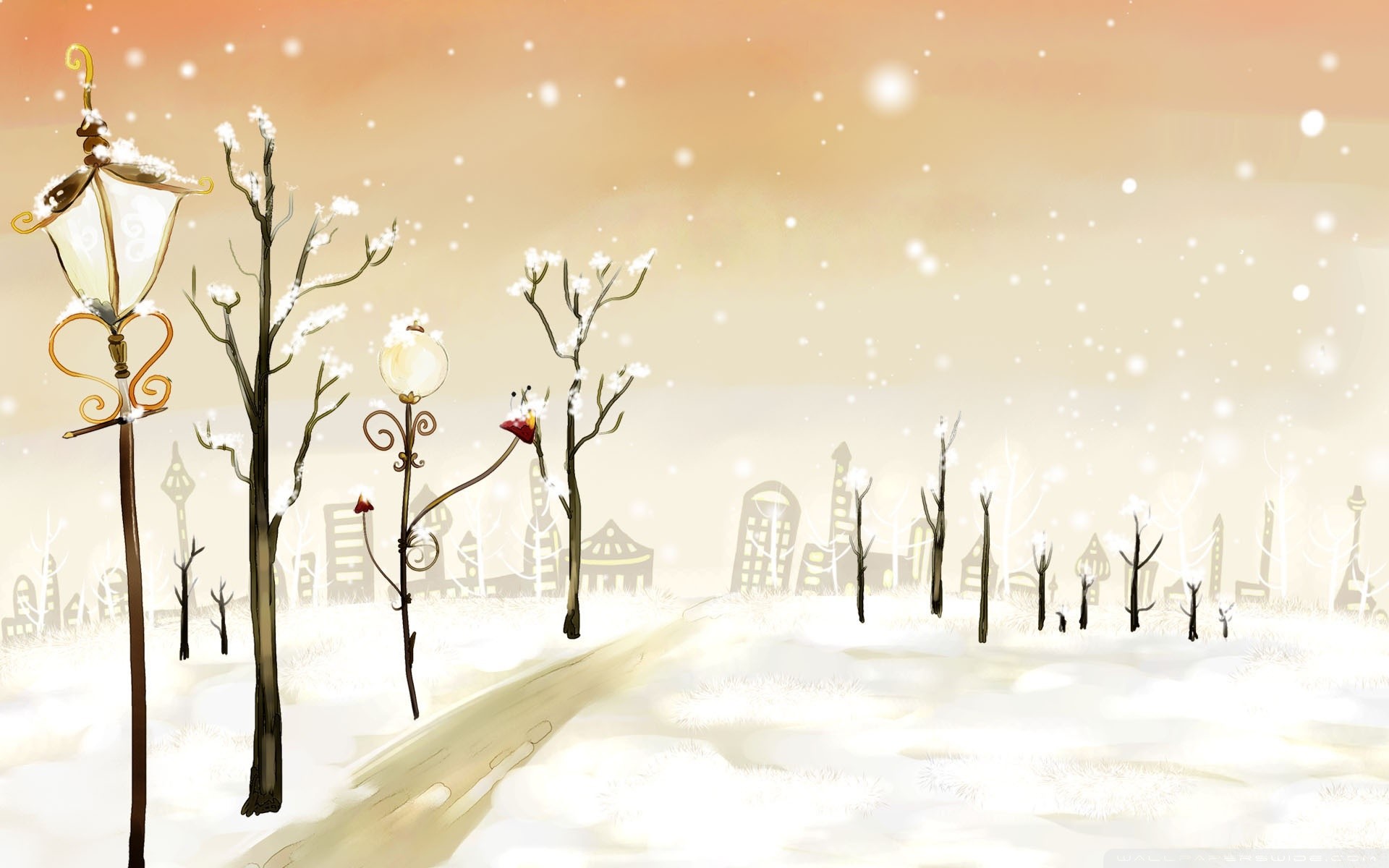 1920x1200 Cute Winter Desktop Background. Download  ...