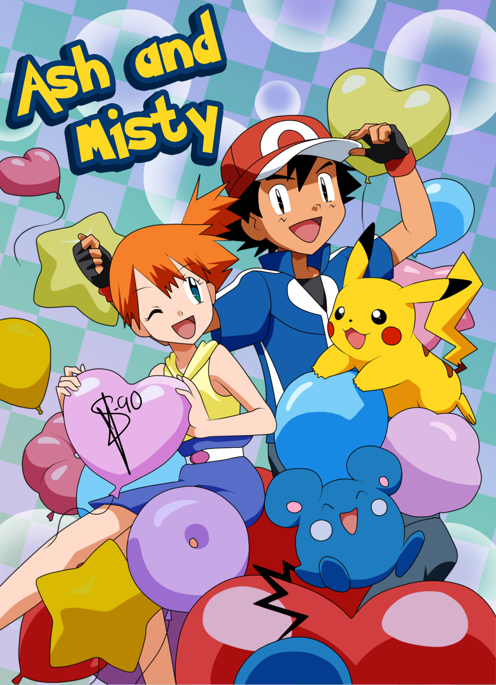 1600x2212 Well, here is a little edit of an Ash and Serena Poster which was used to  promote St. I just made Misty and Azurril, obviously all the linear. Pokemon  ...