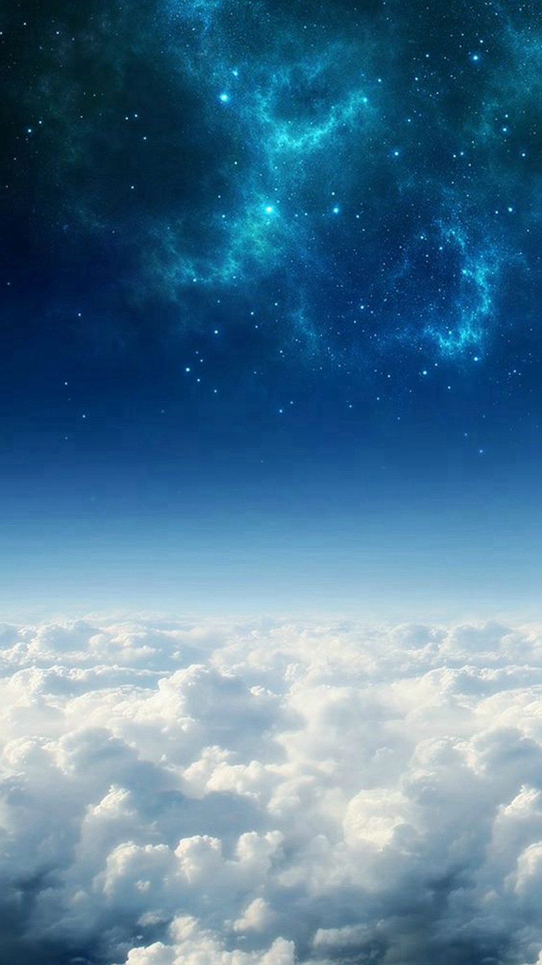 1080x1920 Space Above The Clouds #iPhone #8 #wallpaper