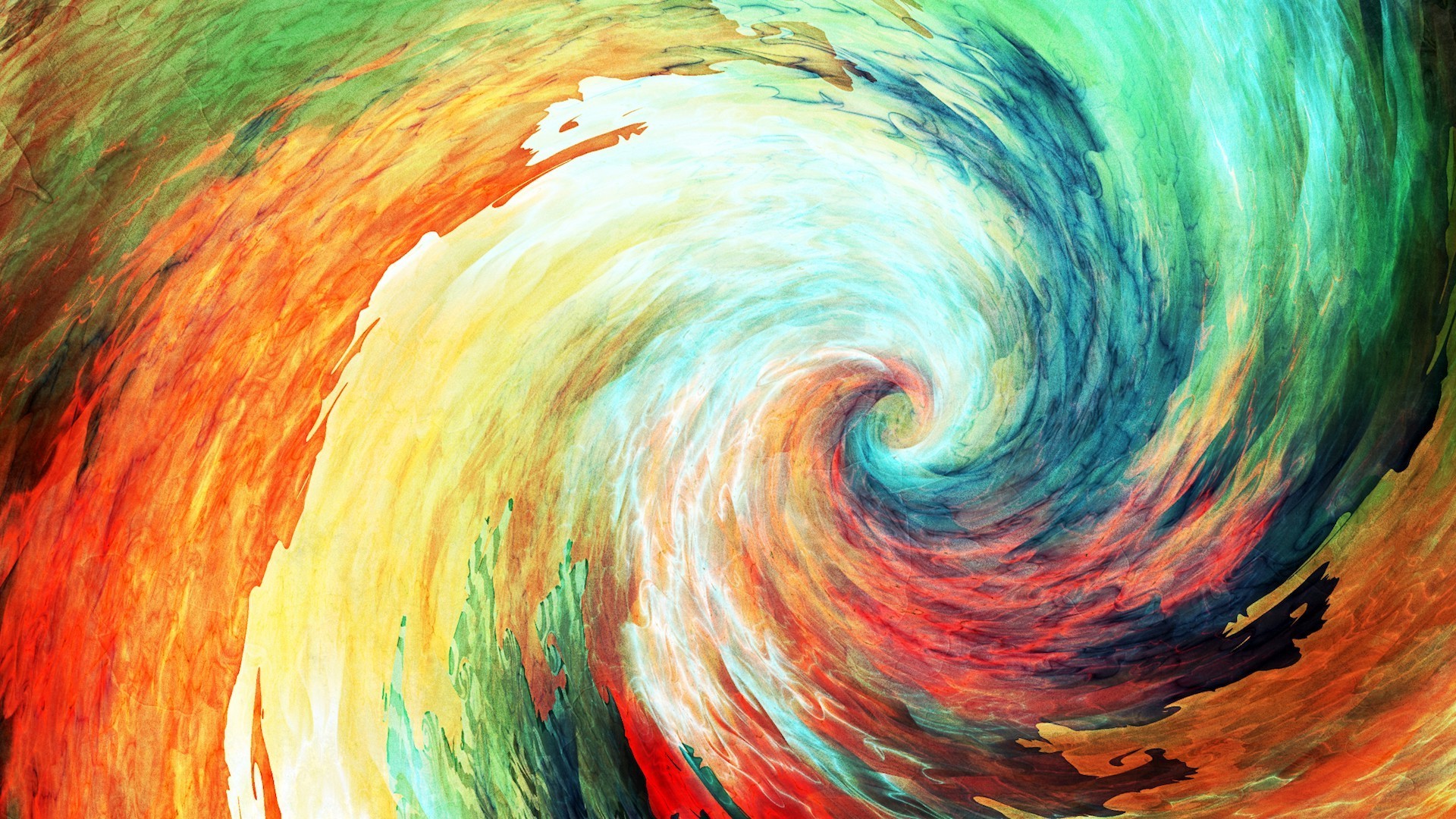 1920x1080 colorful, Painting, Anime, Spiral, Abstract Wallpapers HD / Desktop and  Mobile Backgrounds