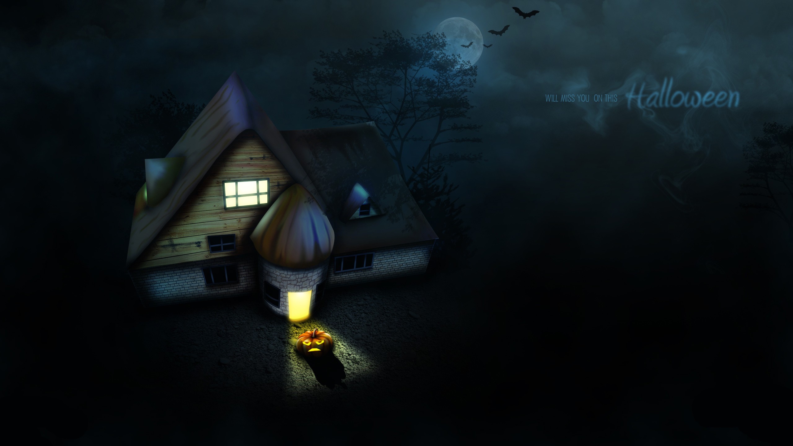 2560x1440 ... x 1440 Original. Description: Download Halloween House Celebrations  wallpaper ...