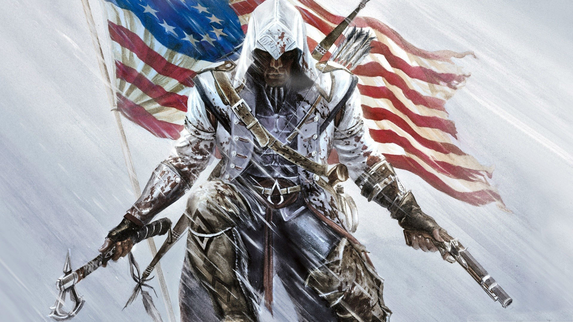 1920x1080 The American revolution is heavily featured in the Assassin's Creed 3 for  PC game. You play a a native American/English character called  Ratohnkake:ton who ...