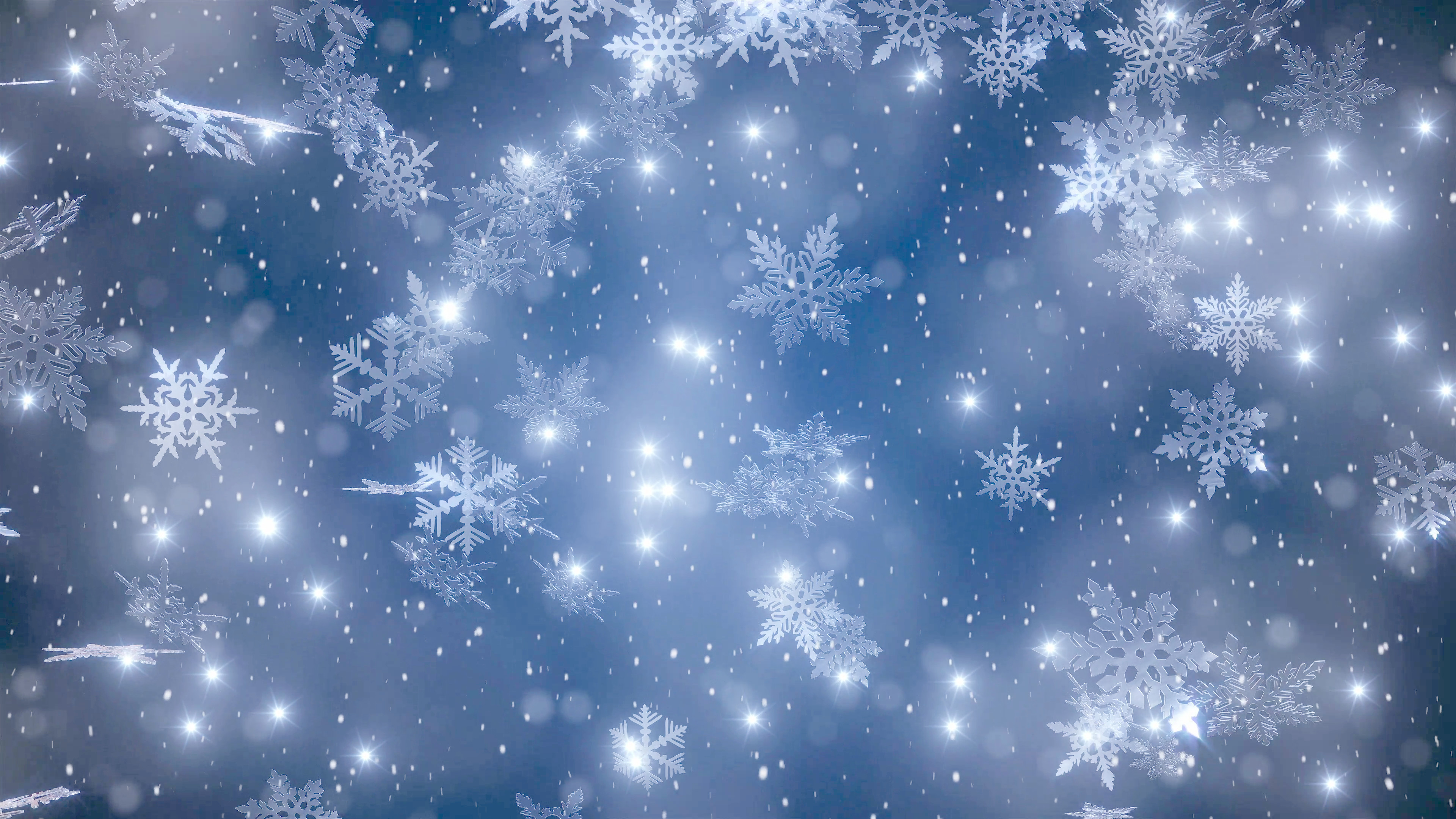 3840x2160 Christmas background with snowflakes - falling snow Motion Background -  VideoBlocks