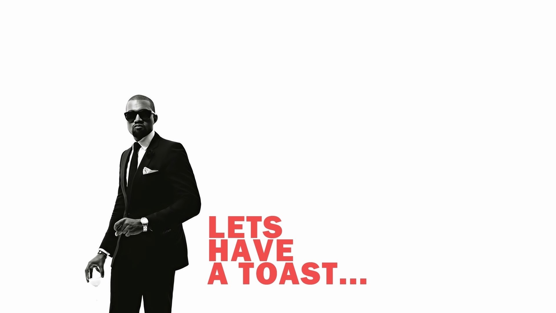 1920x1080 Kanye West Black And White Suit ...