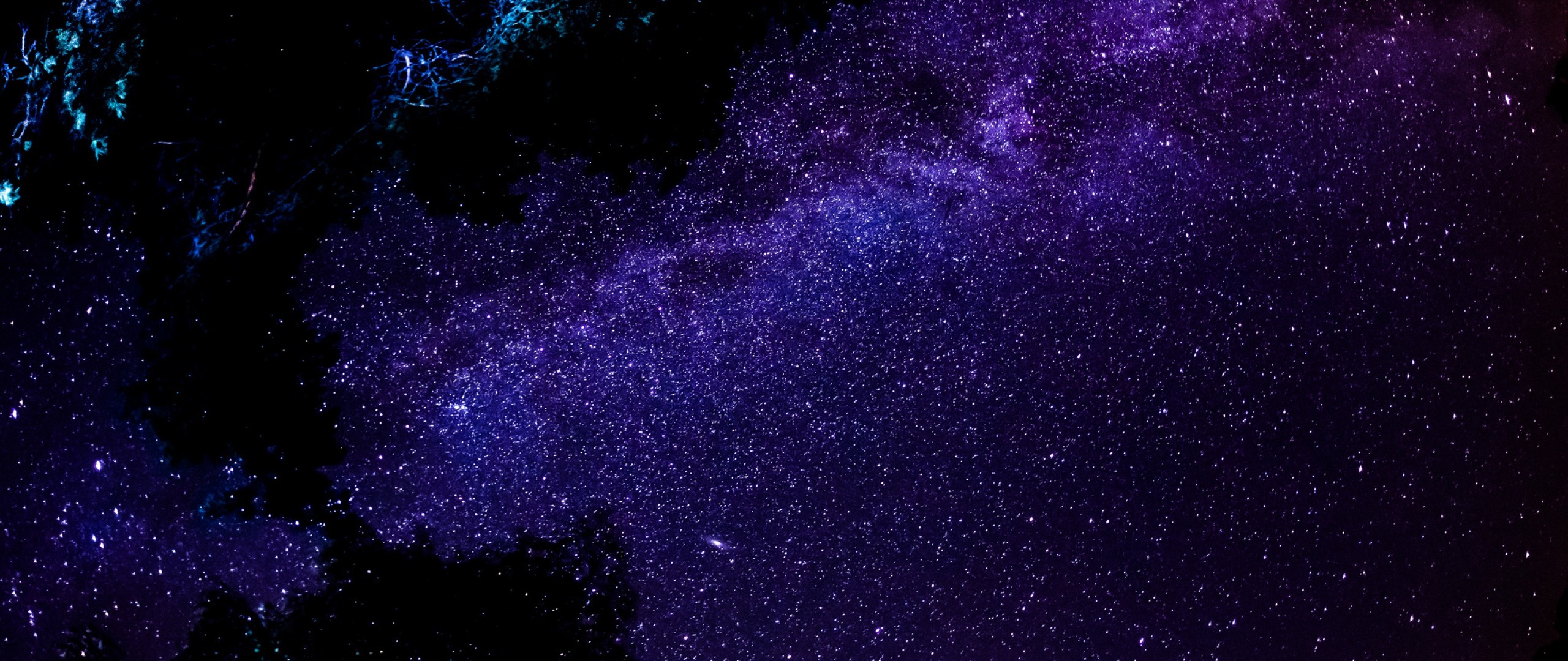 2560x1080  Wallpaper milky way, stars, night, sky, space