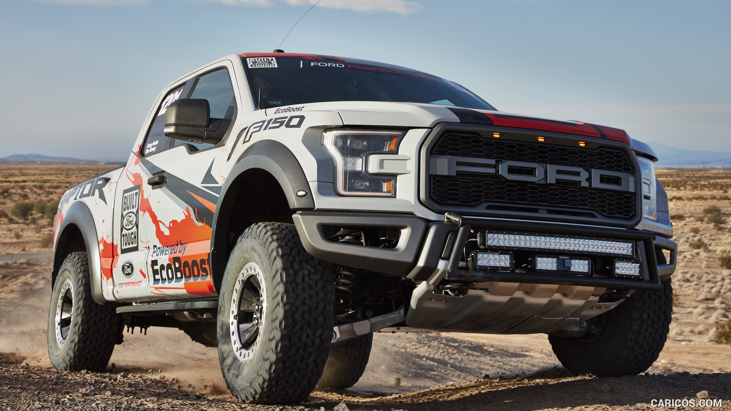 2560x1440 The 2017 Ford Raptor is going racing, and it's about time. Ford's  rip-roaring off-roader will join the “Best in the Desert” race series.
