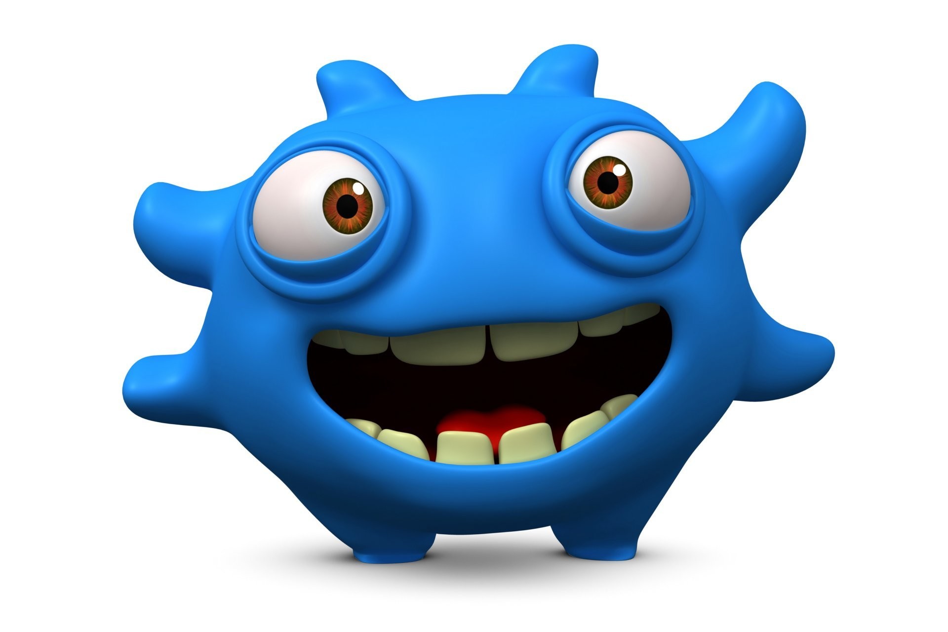 1920x1280 3d funny monster cartoon cute smile monster adult