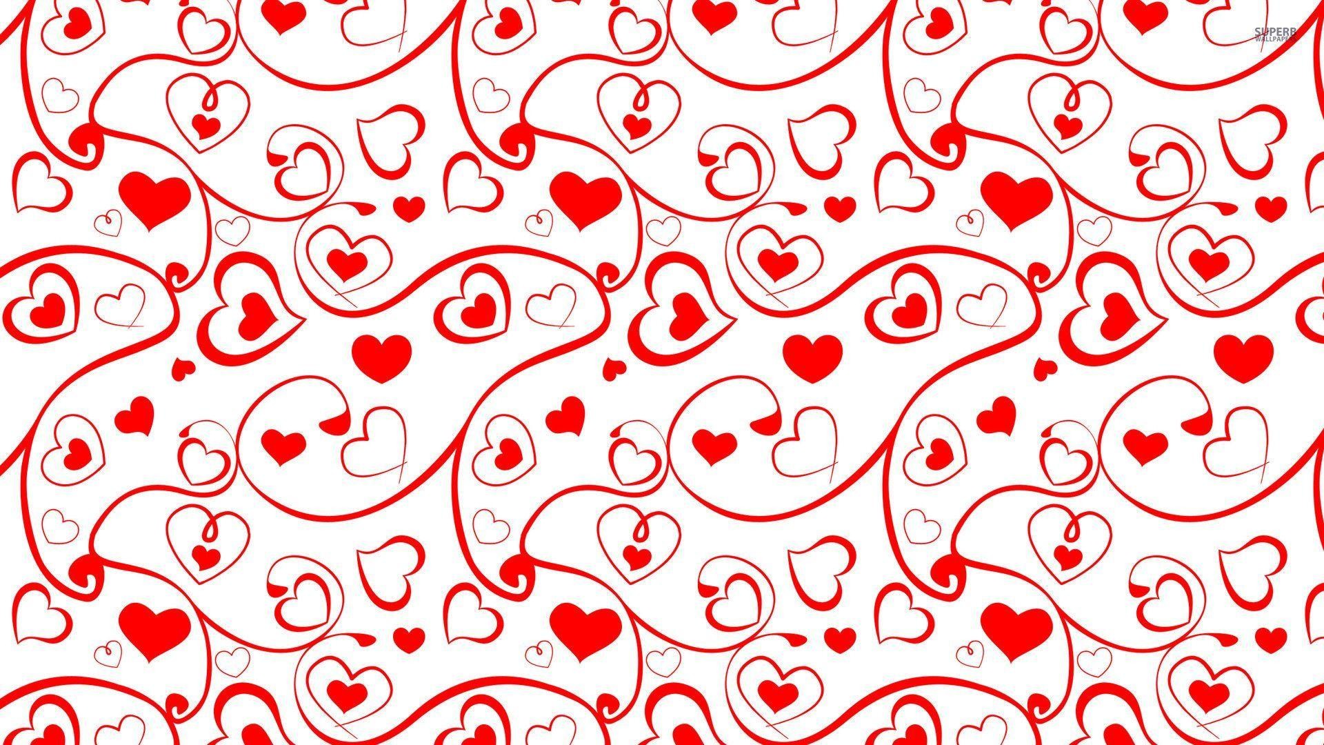 1920x1080 Heart and swirl pattern wallpaper - Holiday wallpapers - #