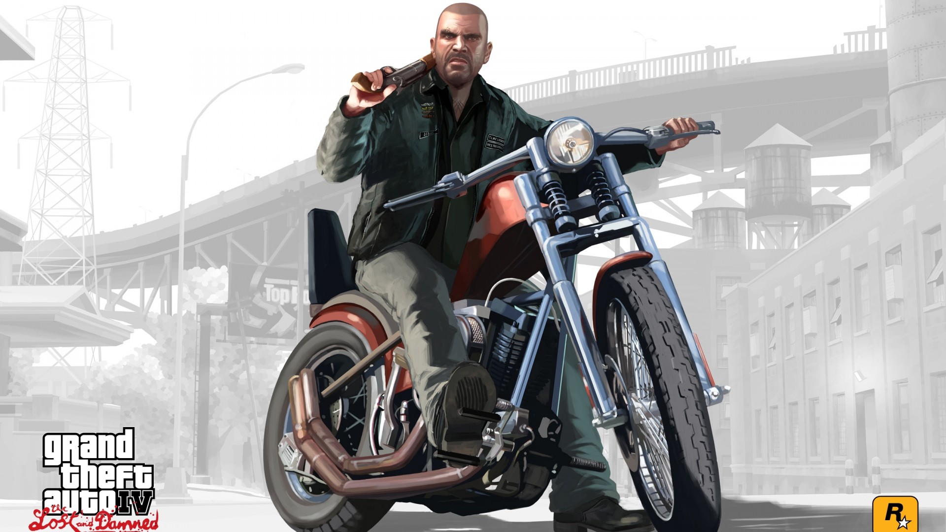 1920x1080 johnny, biker, gta 4 lost and damned