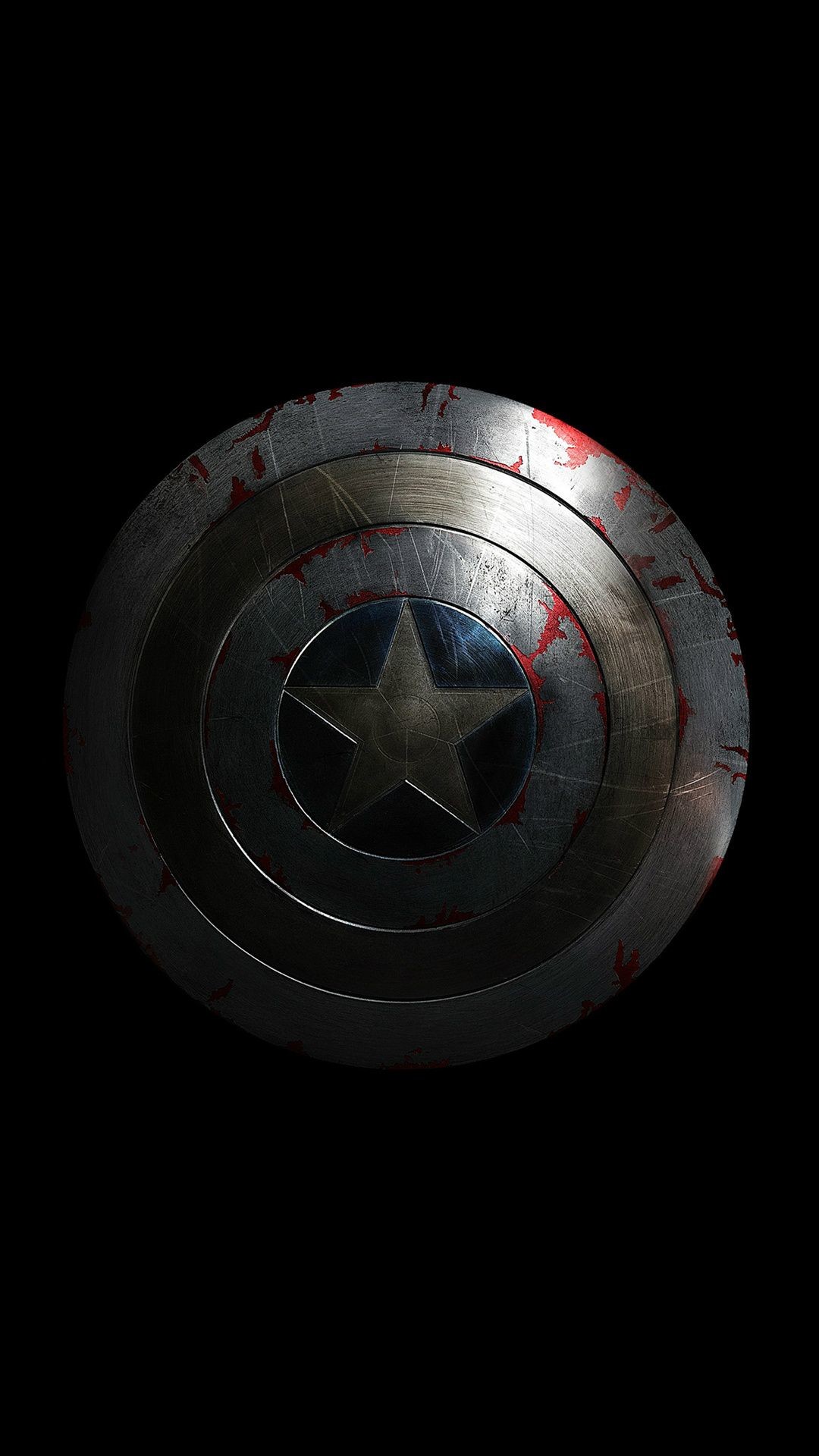 1080x1920 Captain America Avengers Hero Sheild Small Dark #iPhone #6 #plus #wallpaper