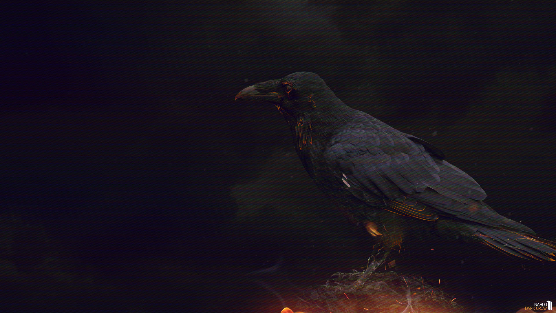 1920x1080 Dark Crows over the Forrest wallpaper from Dark wallpapers - Woul...