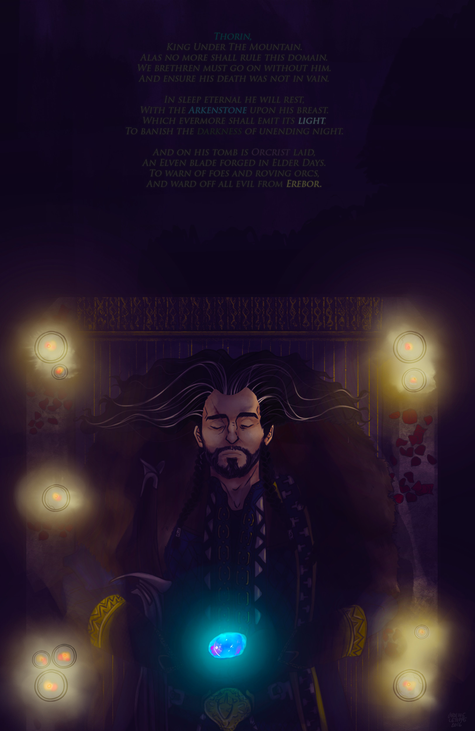 1625x2500 ... thorin's funeral wallpaper - the king of erebor. by Pendraagon