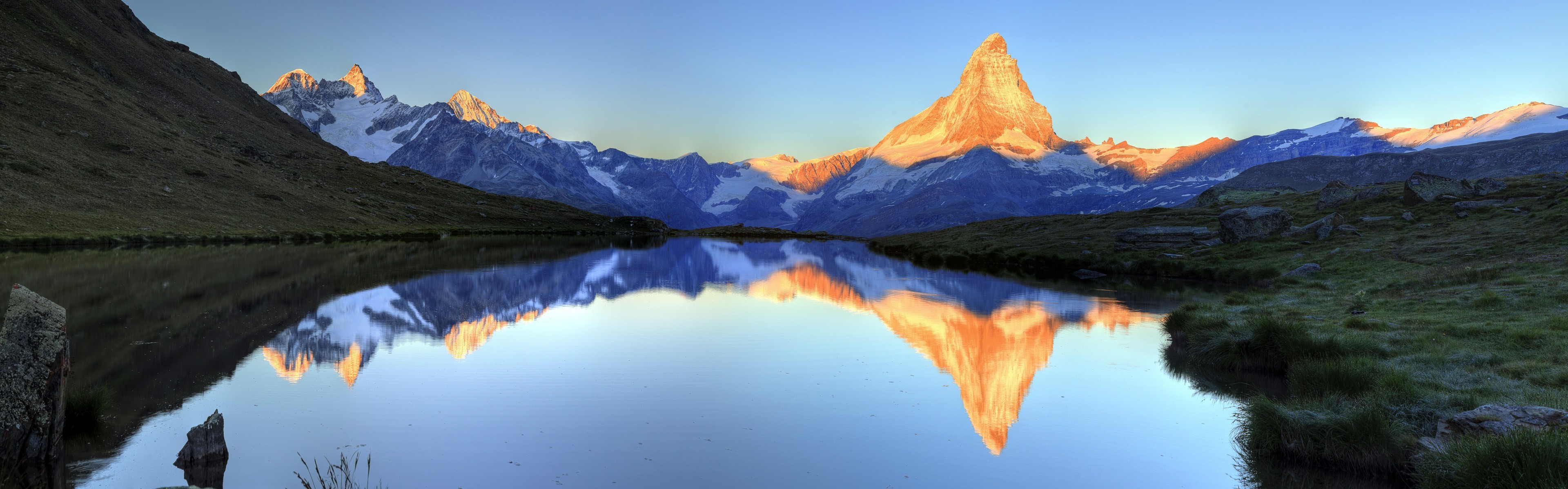 3840x1200 Matterhorn, Multiple Display, Landscape, Nature, Mountain Wallpapers HD /  Desktop and Mobile Backgrounds