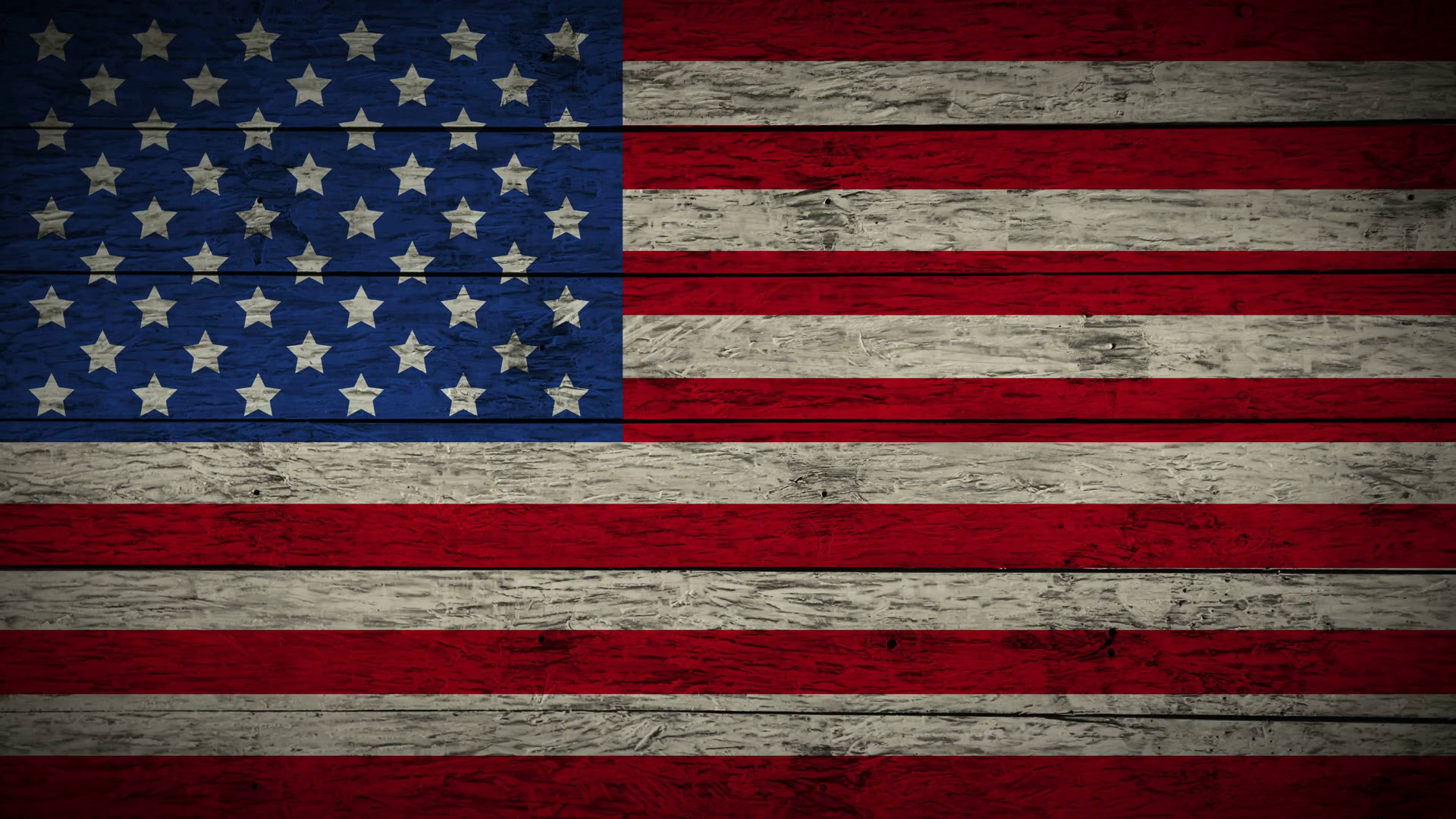 1920x1080 Painting Flag of USA on old wood boards With four different ways. Animation  of wooden grunge American flag loop. Abstract flag background for your text  or ...