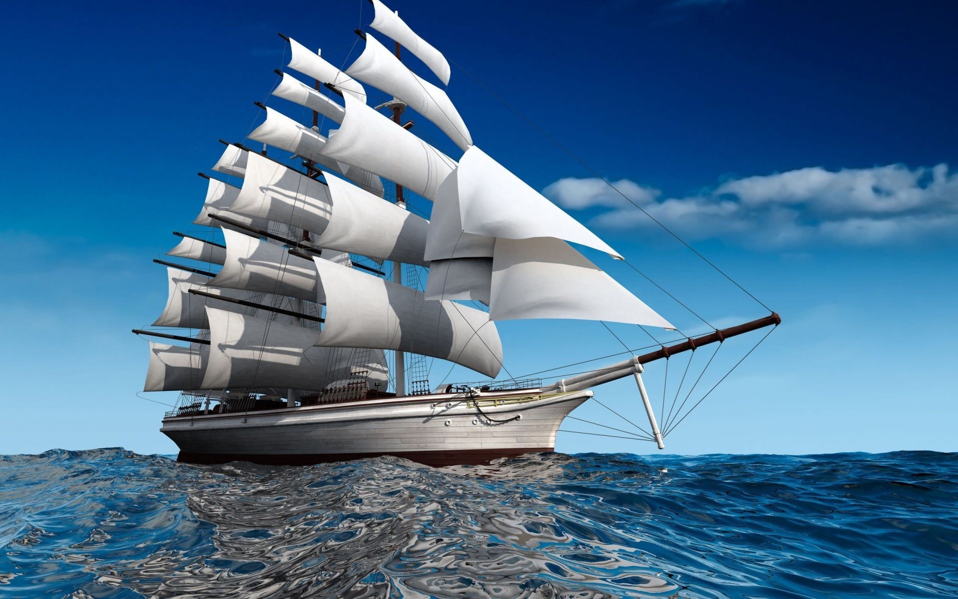 1920x1200 Desktop Images of Sailing Ships by Hylda Dallosso
