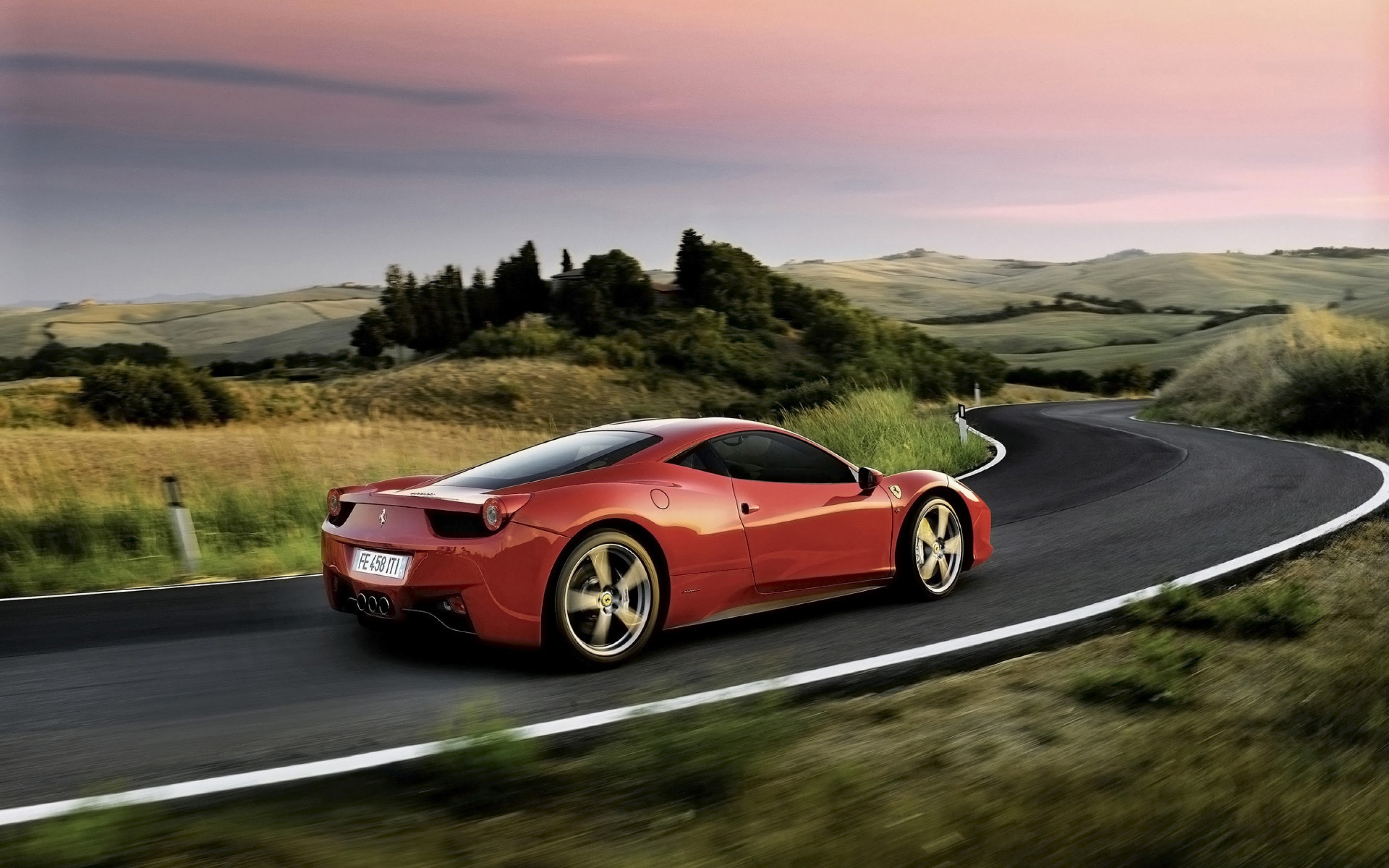 2880x1800 Ferrari 458 Italia Red Rear 4k HD Wallpaper