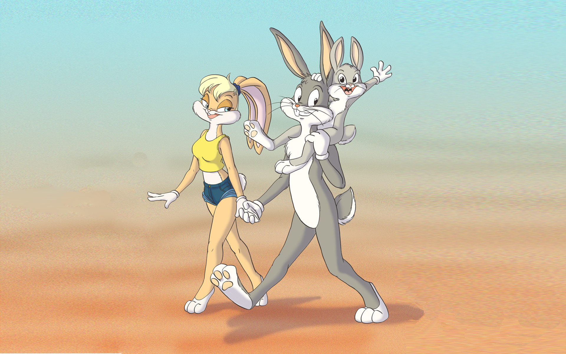 1920x1200 Bugs And Lola Bunny With Baby Looney Tunes Wallpaper Hd 1920Ã1200