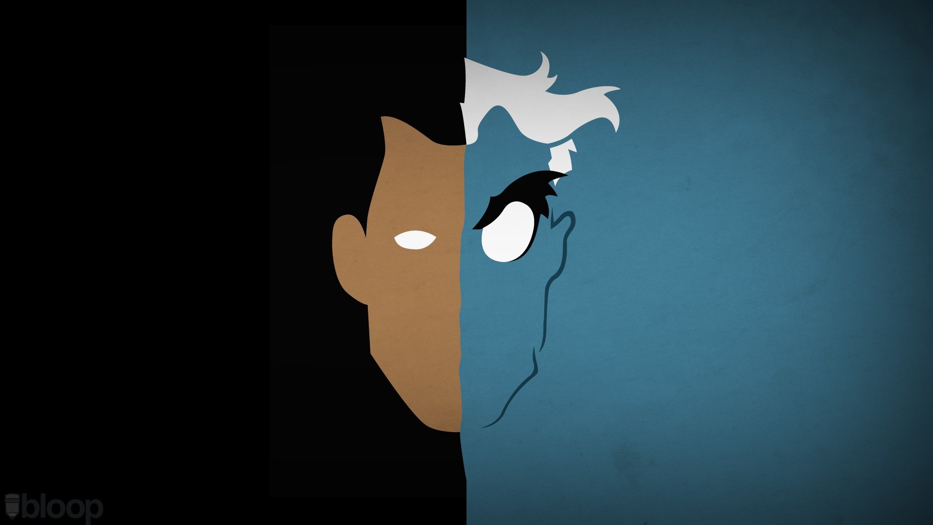 1920x1080 Minimalist art By Andres Romero ~Two Face